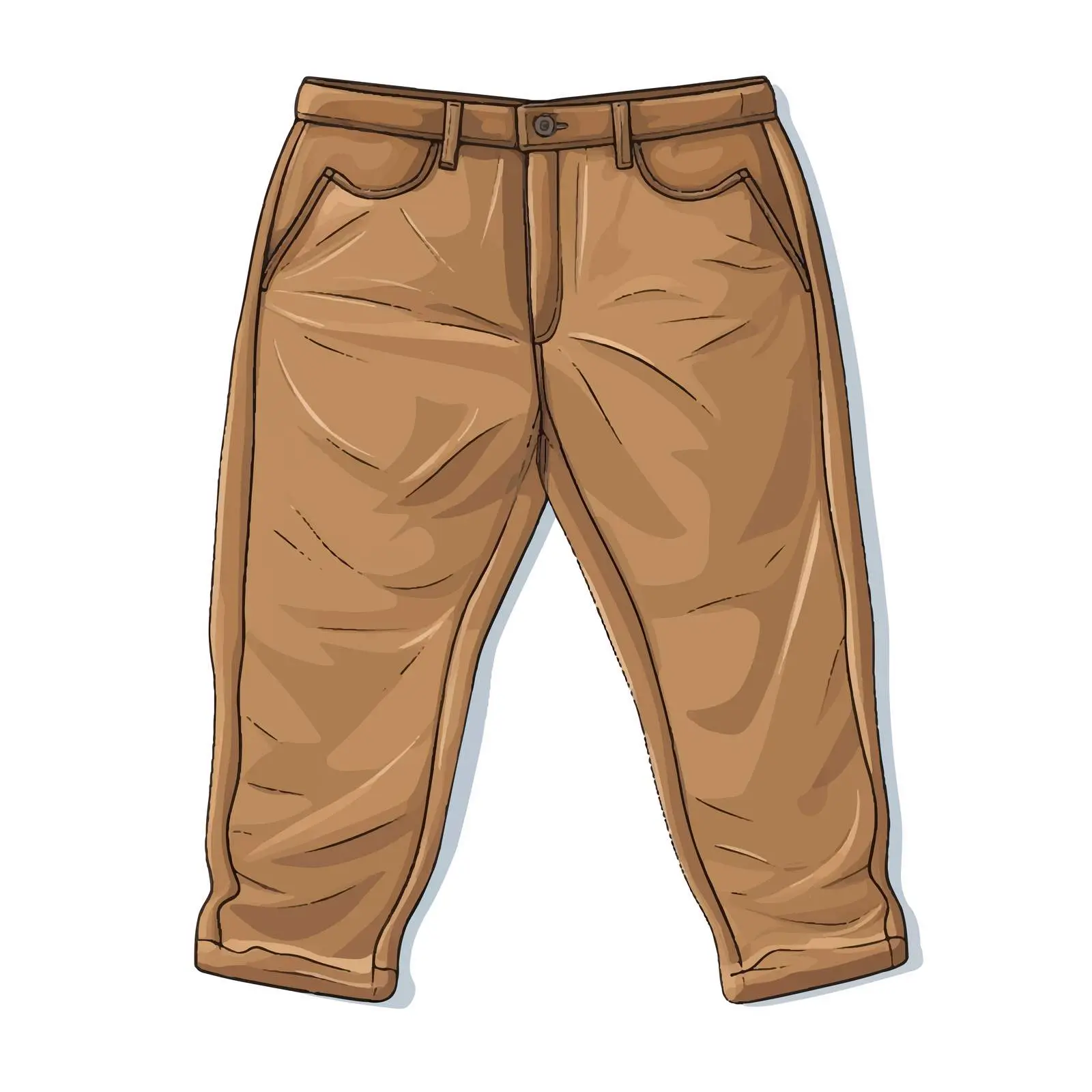 Stylish Trousers Vector Illustration on White Background — free download from Dotvec