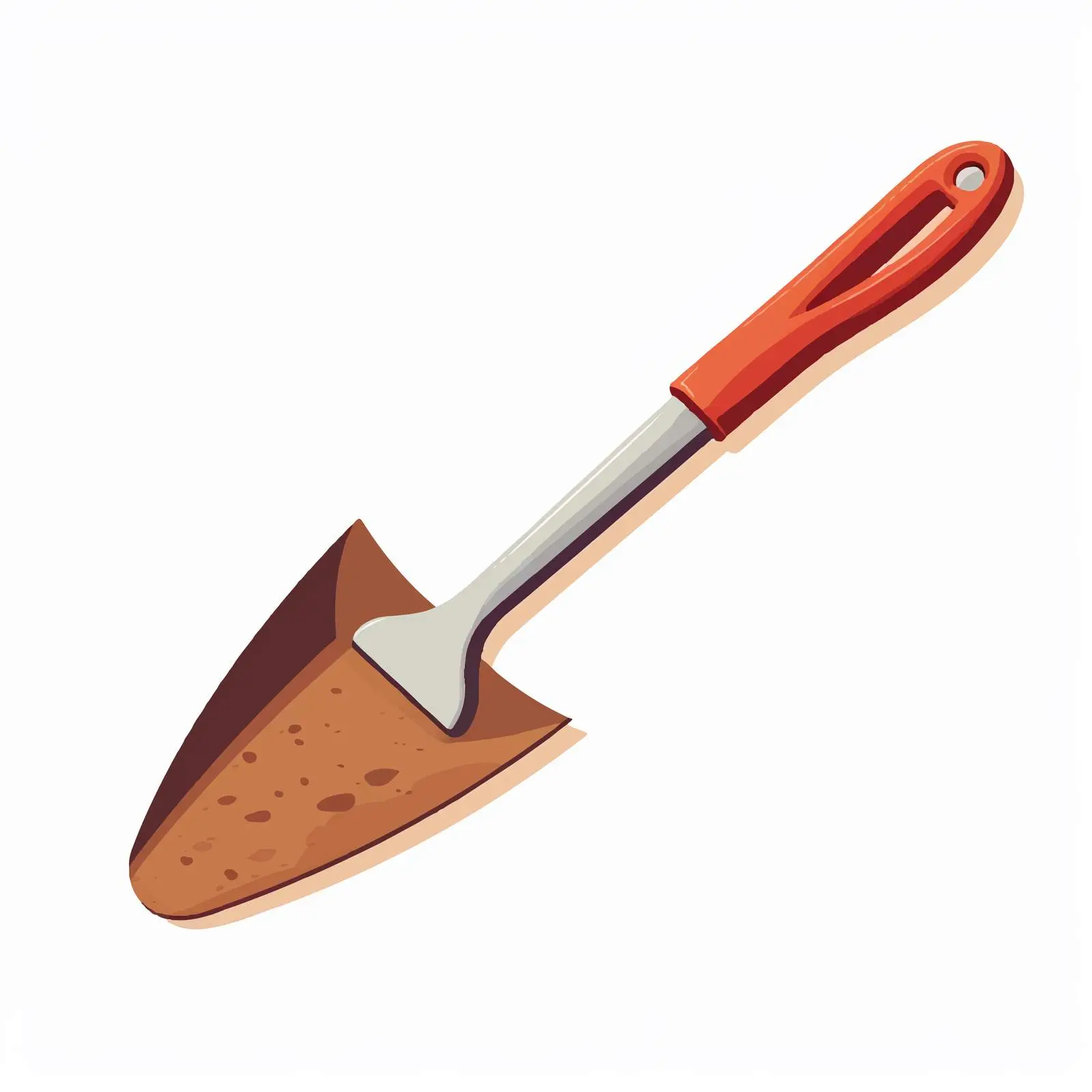Trowel Line Vector Illustration on White Background — free download from Dotvec