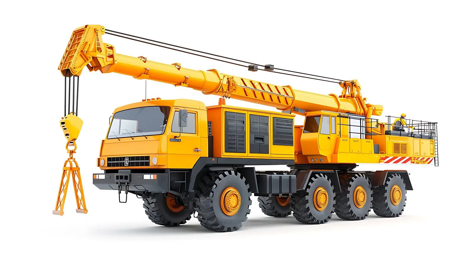 Construction crane at work on site — free download from Dotvec
