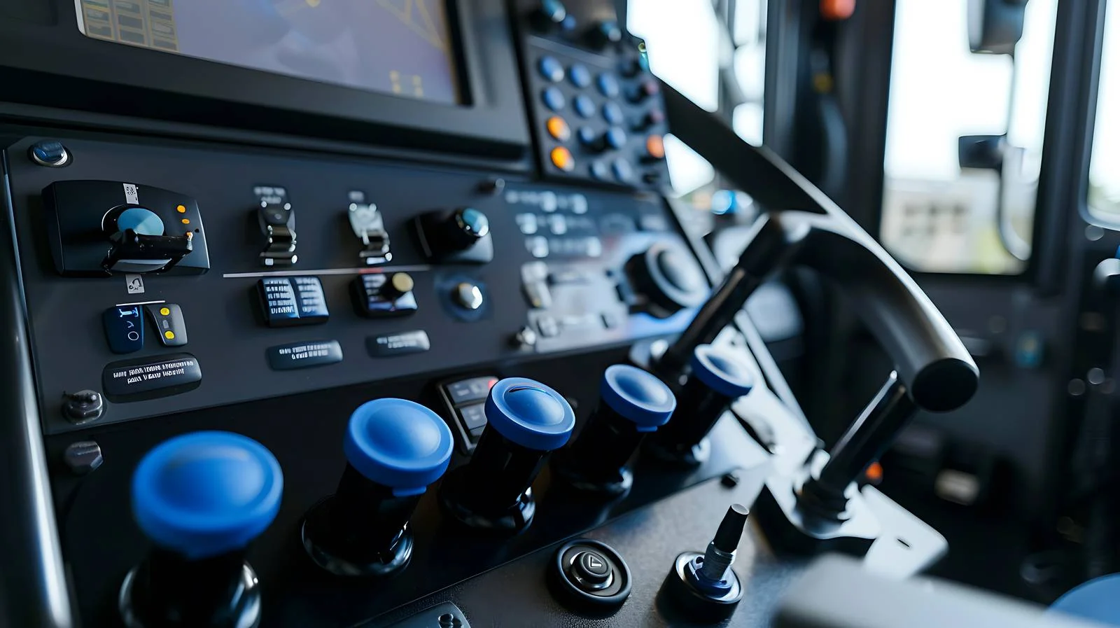 Truck Interface with Blue Buttons — free download from Dotvec