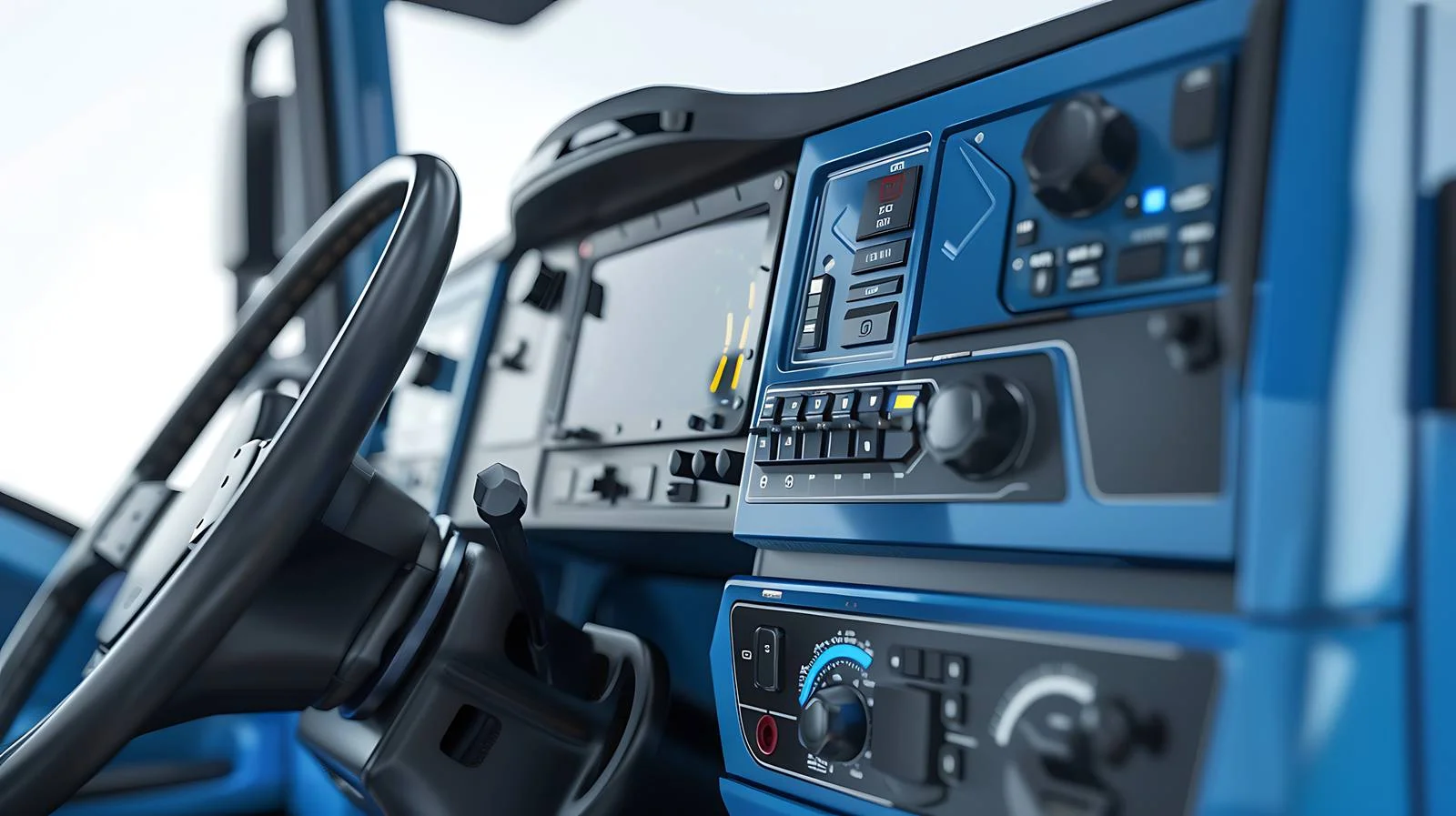 Truck Interface with Blue Buttons — free download from Dotvec