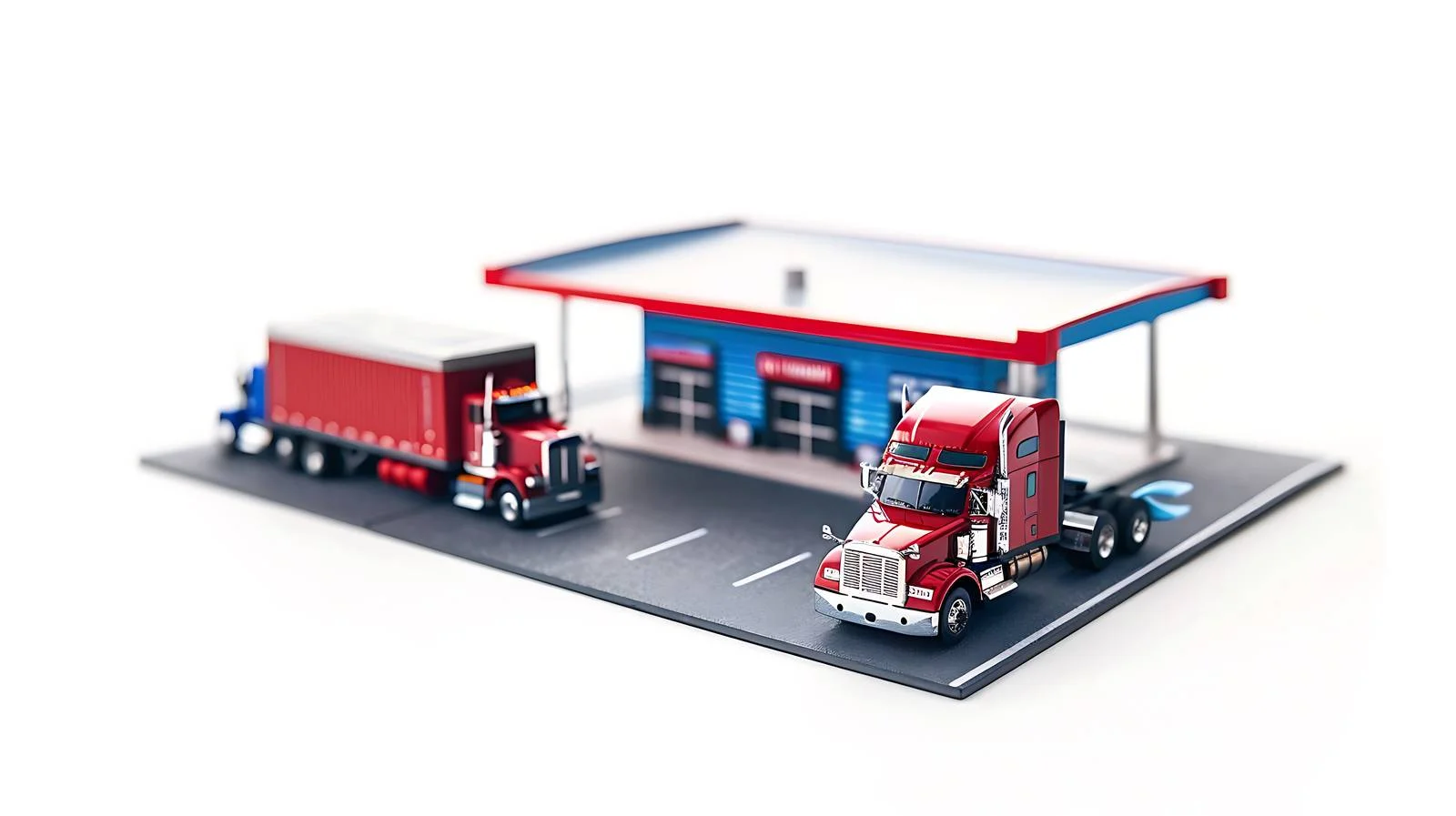 Ohio Truck Stop and Isolated Trucks — free download from Dotvec