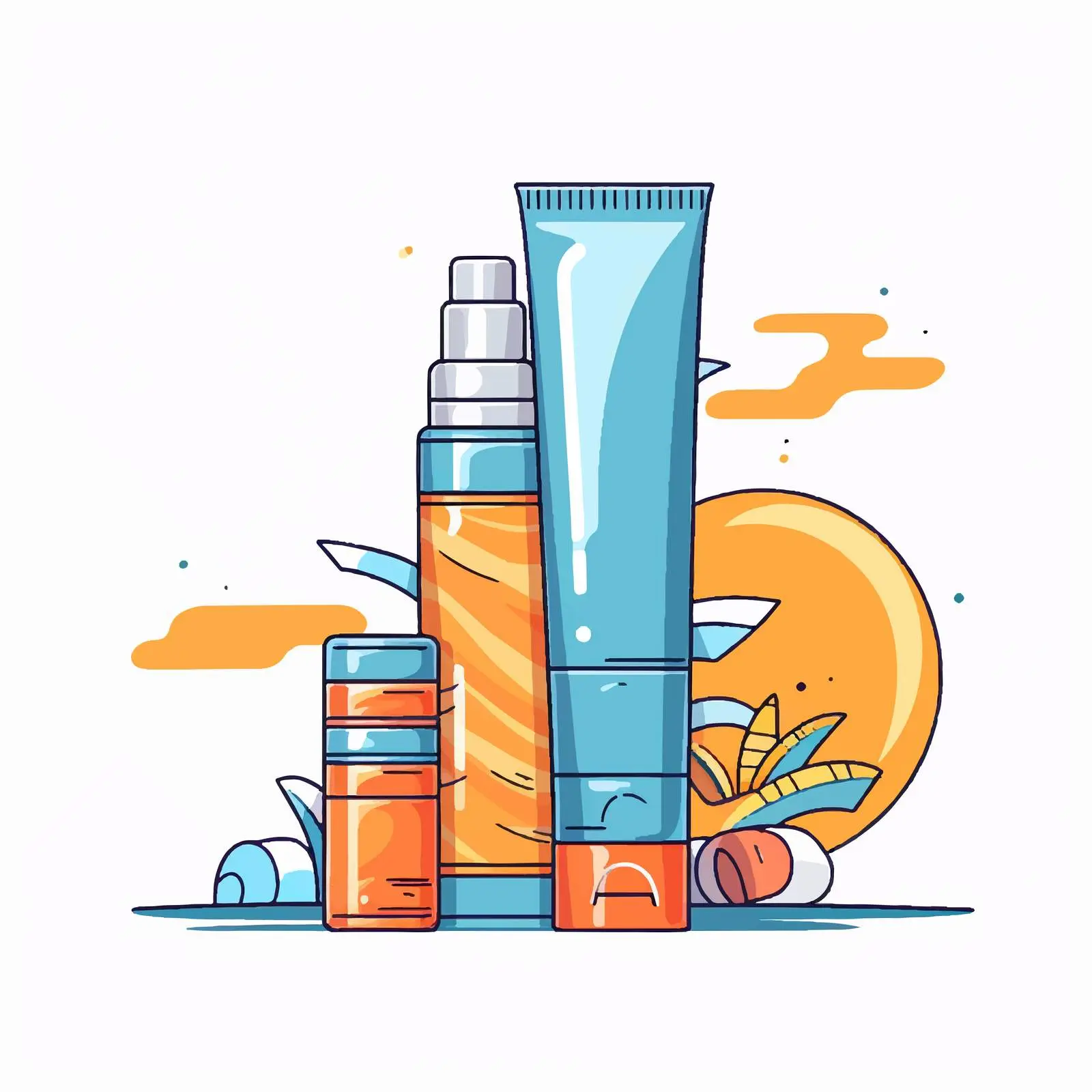 Sunscreen Products with Various SPF Options — free download from Dotvec