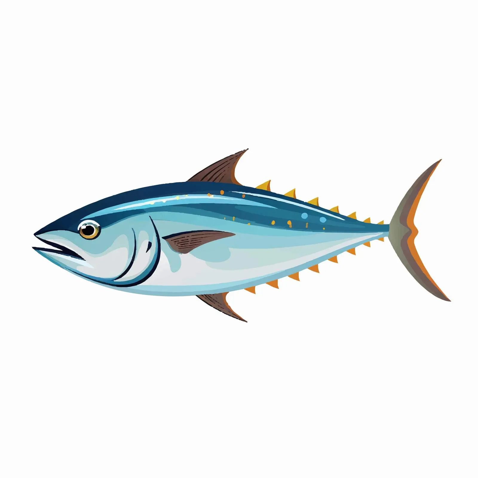 Tuna Fish Vector Illustration on White Background — free download from Dotvec
