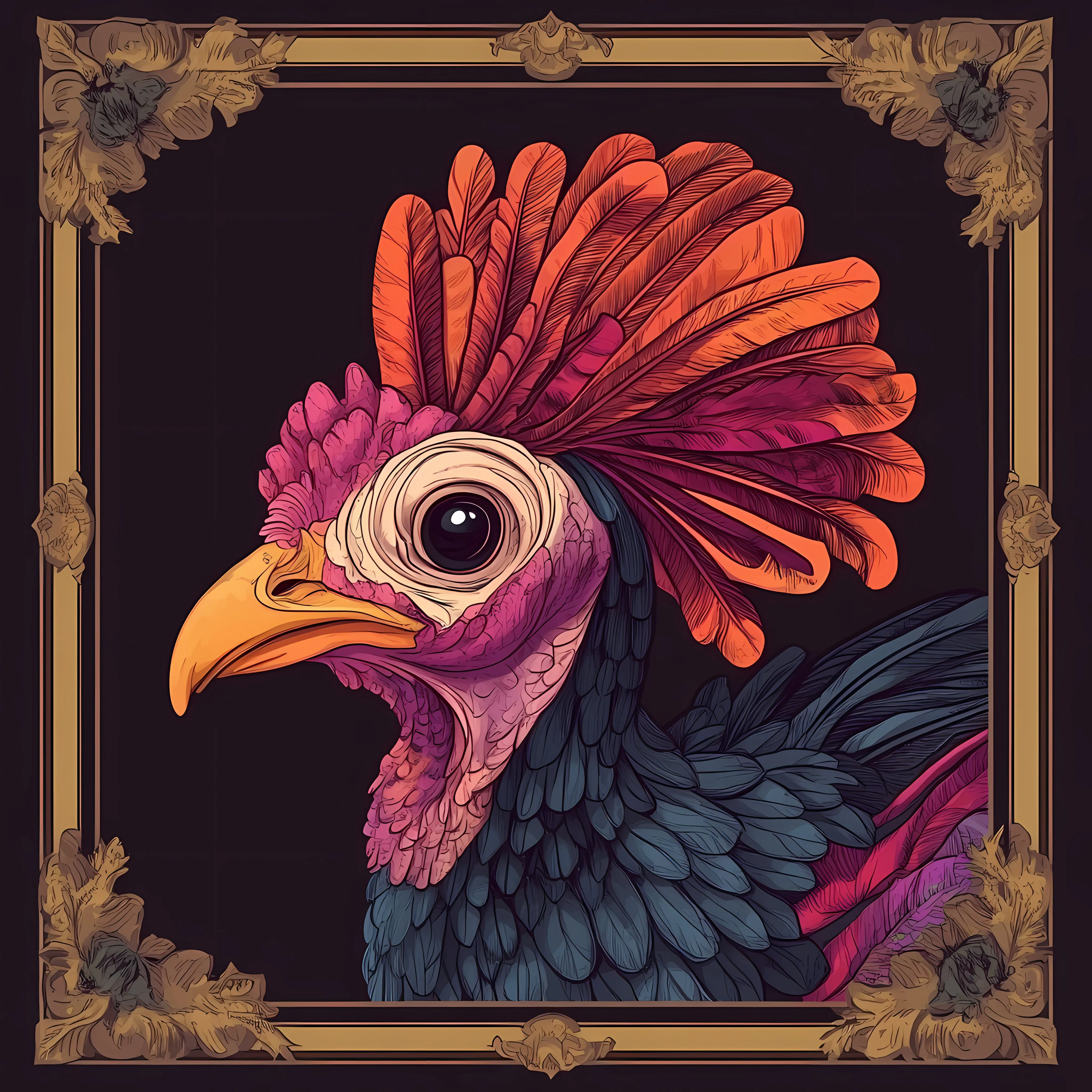 Flat Vector Illustration of a Turkey Bird — free download from Dotvec
