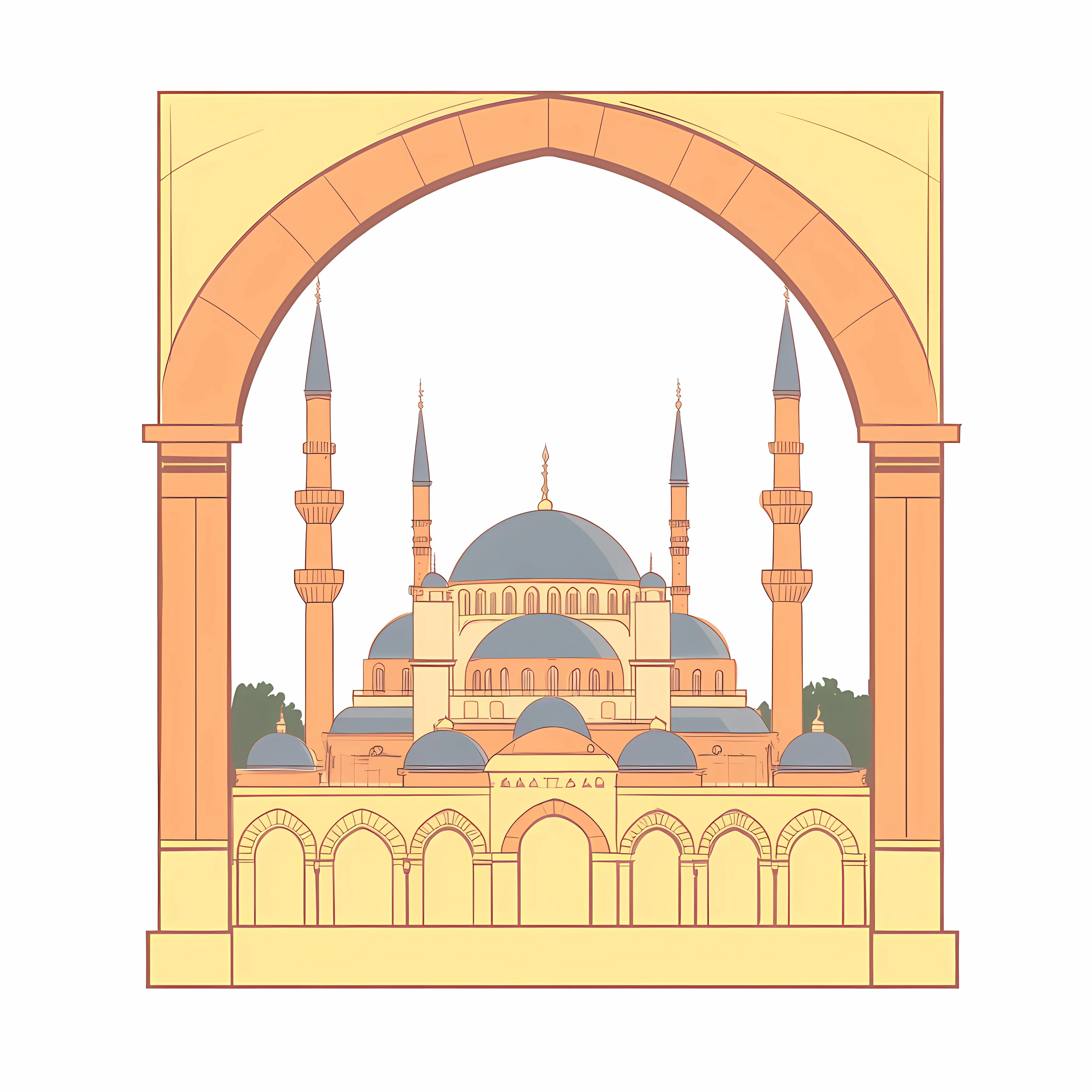 Detailed Vector Icon of Turkish Landmark Building — free download from Dotvec