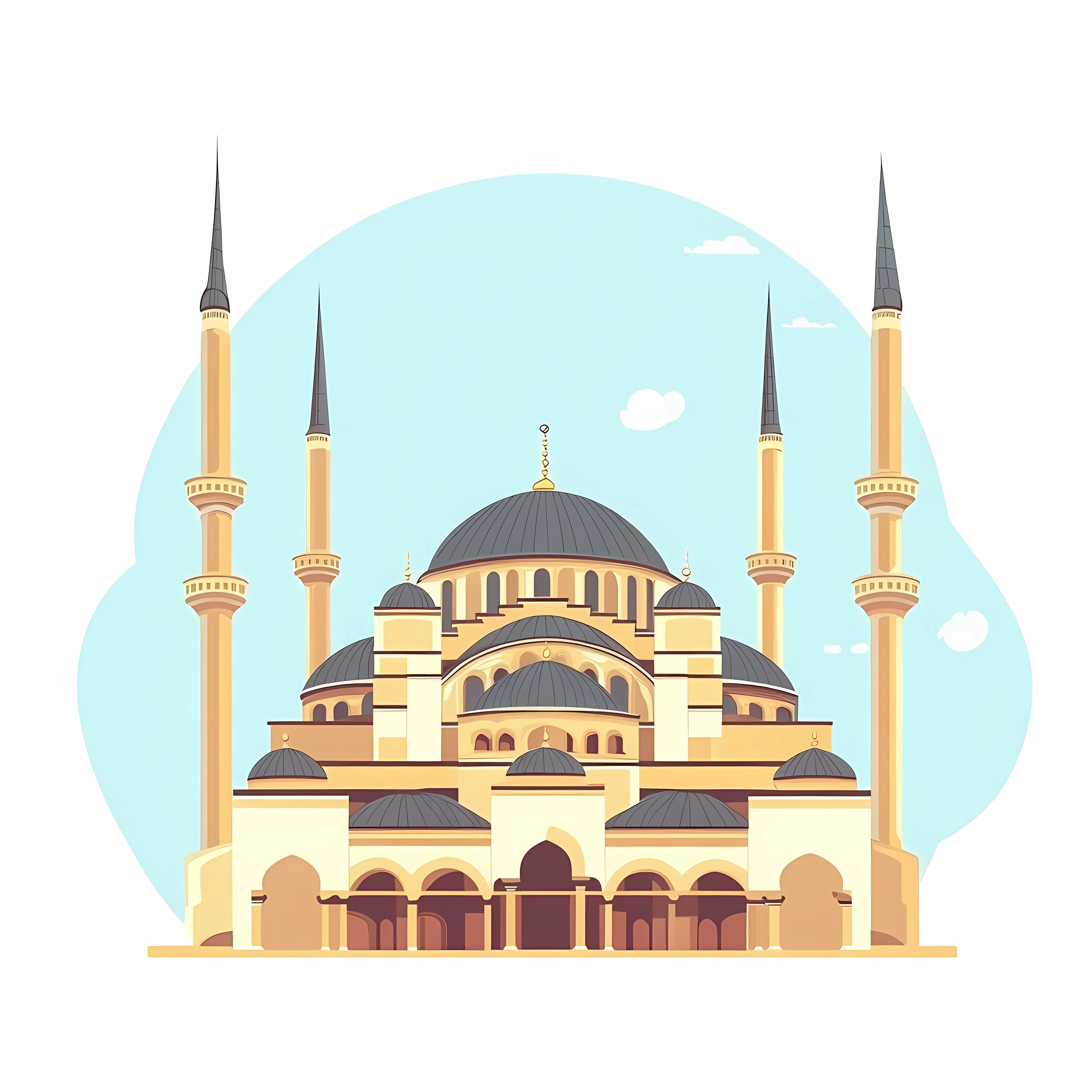 Detailed Vector Icon of Turkish Landmark Building — free download from Dotvec