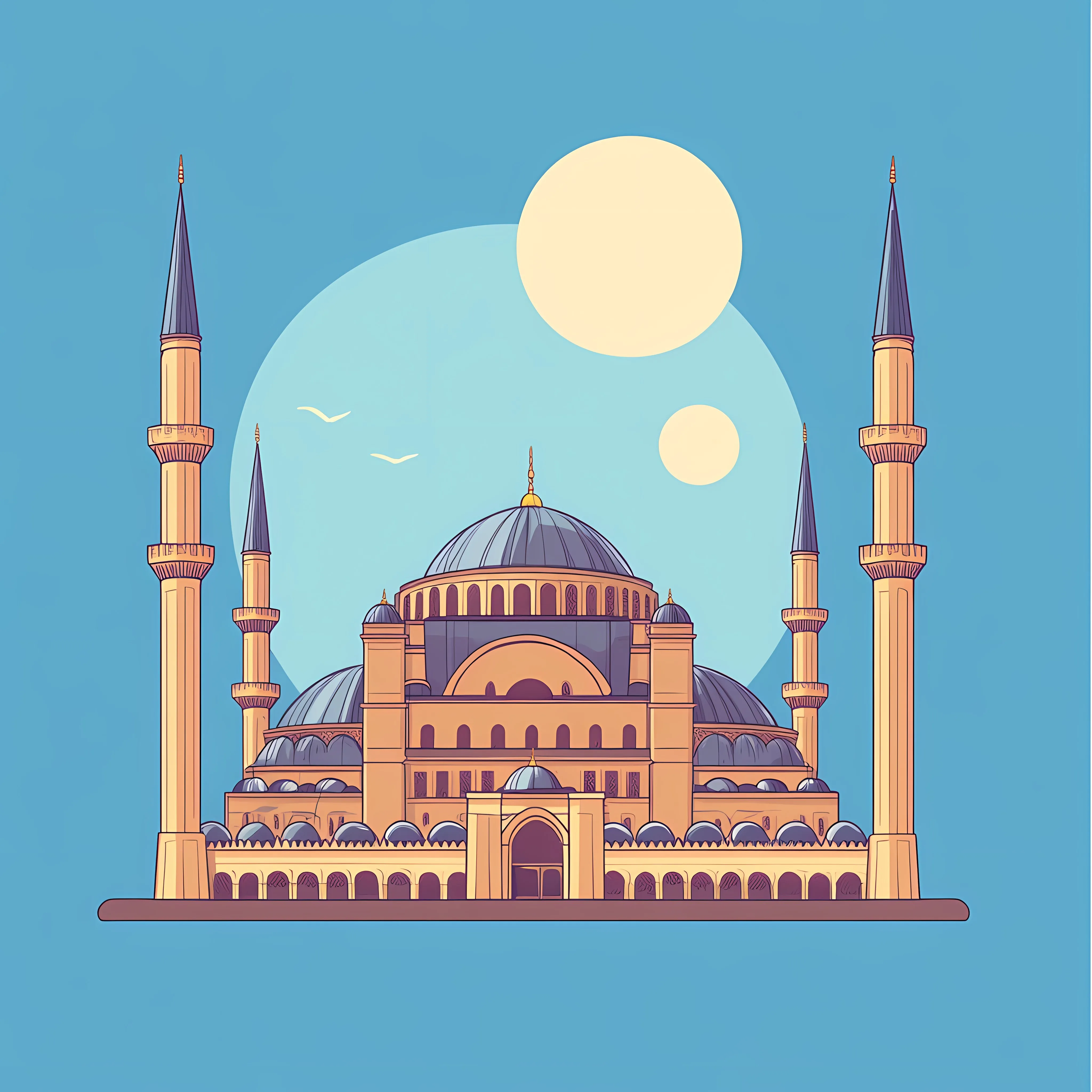 Detailed Turkish Landmark Building Icon Vector Design — free download from Dotvec