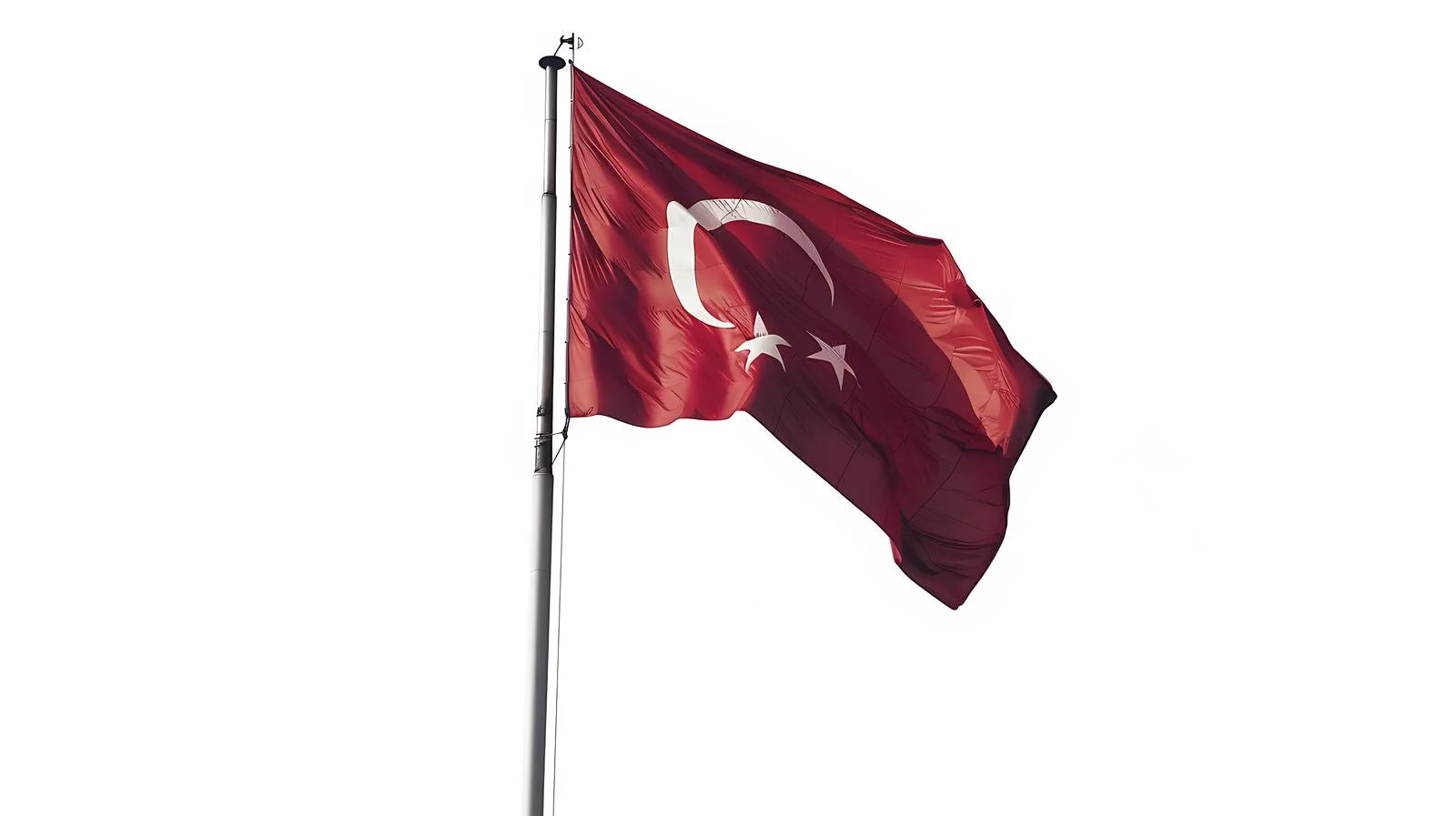 Turkish Flag Pole Outdoors — free download from Dotvec
