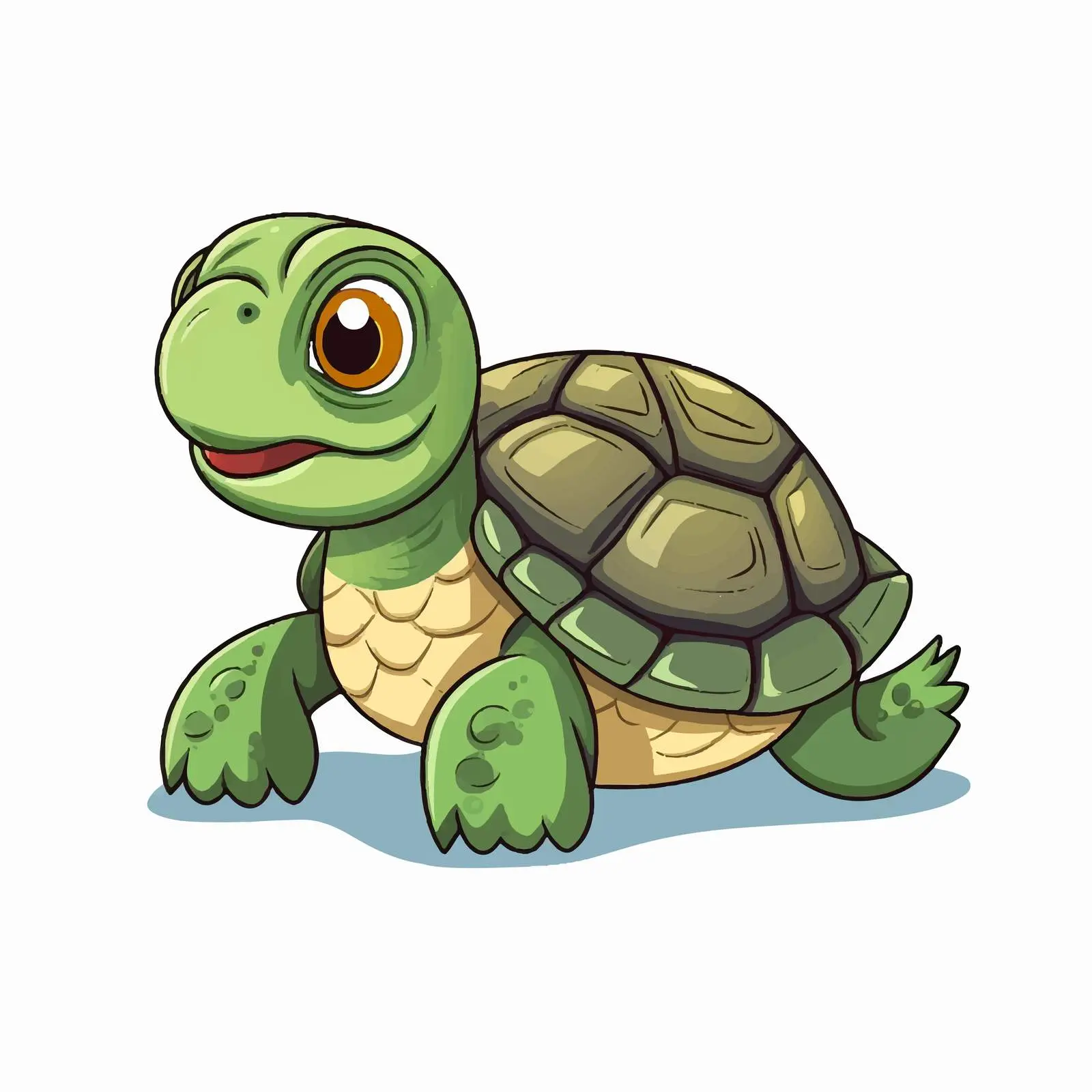 Cartoon Turtle Vector Sketch Illustration — free download from Dotvec