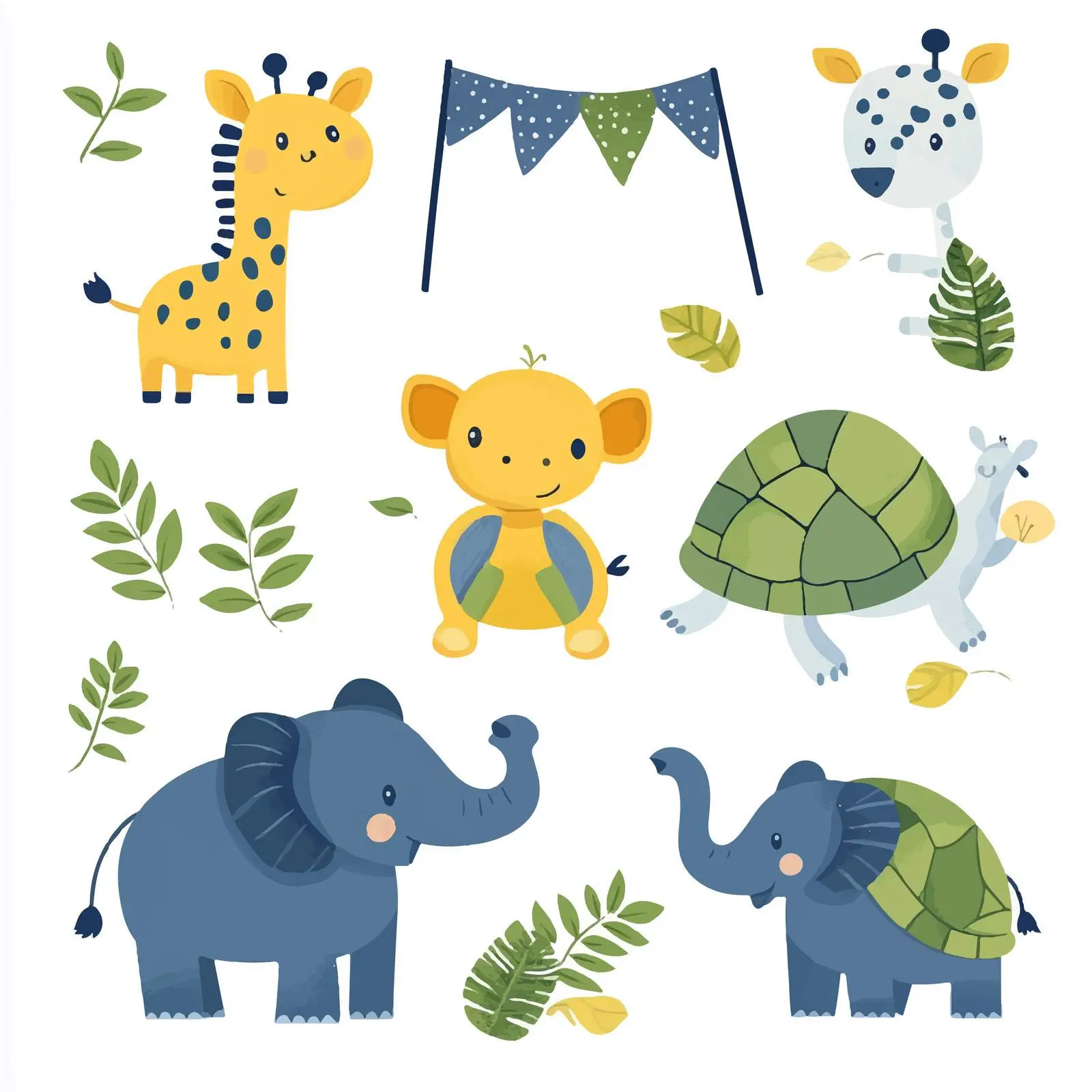 Animal Flag Vector for Laser Cutting – free zebra image from Dotvec