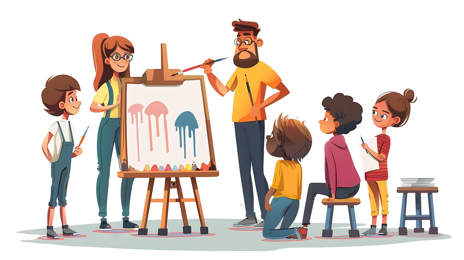 Art Class Tutoring Session — free download from Dotvec