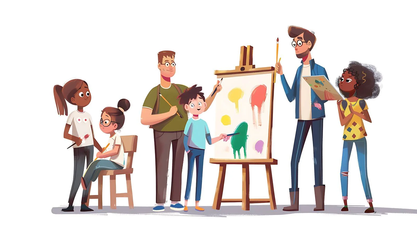Art Class Tutoring Image — free download from Dotvec