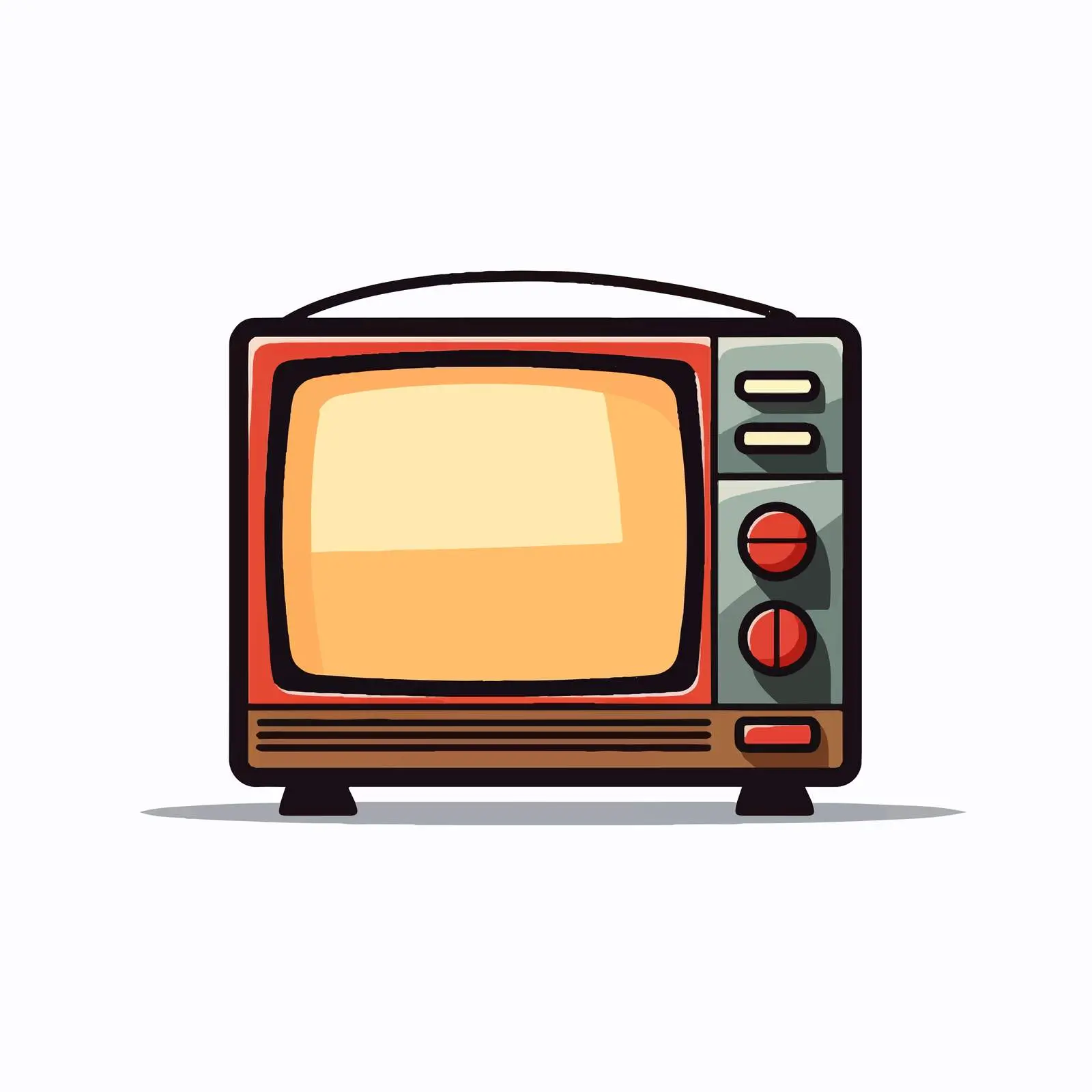 Vector Illustration of Television Line Art – free entertainment vector image from Dotvec
