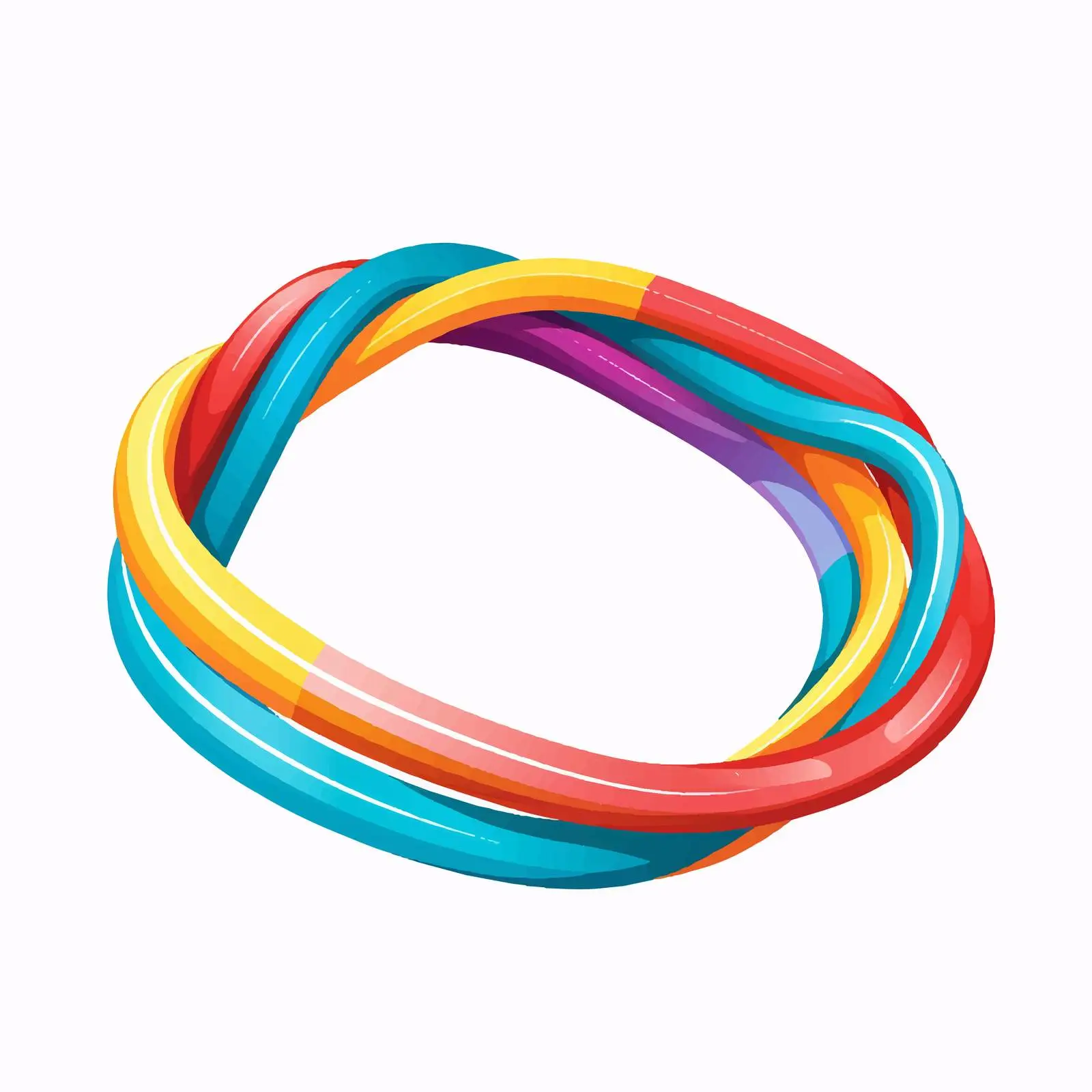 Twisted Elastic Tube Sleeve for Resistance Band — free download from Dotvec