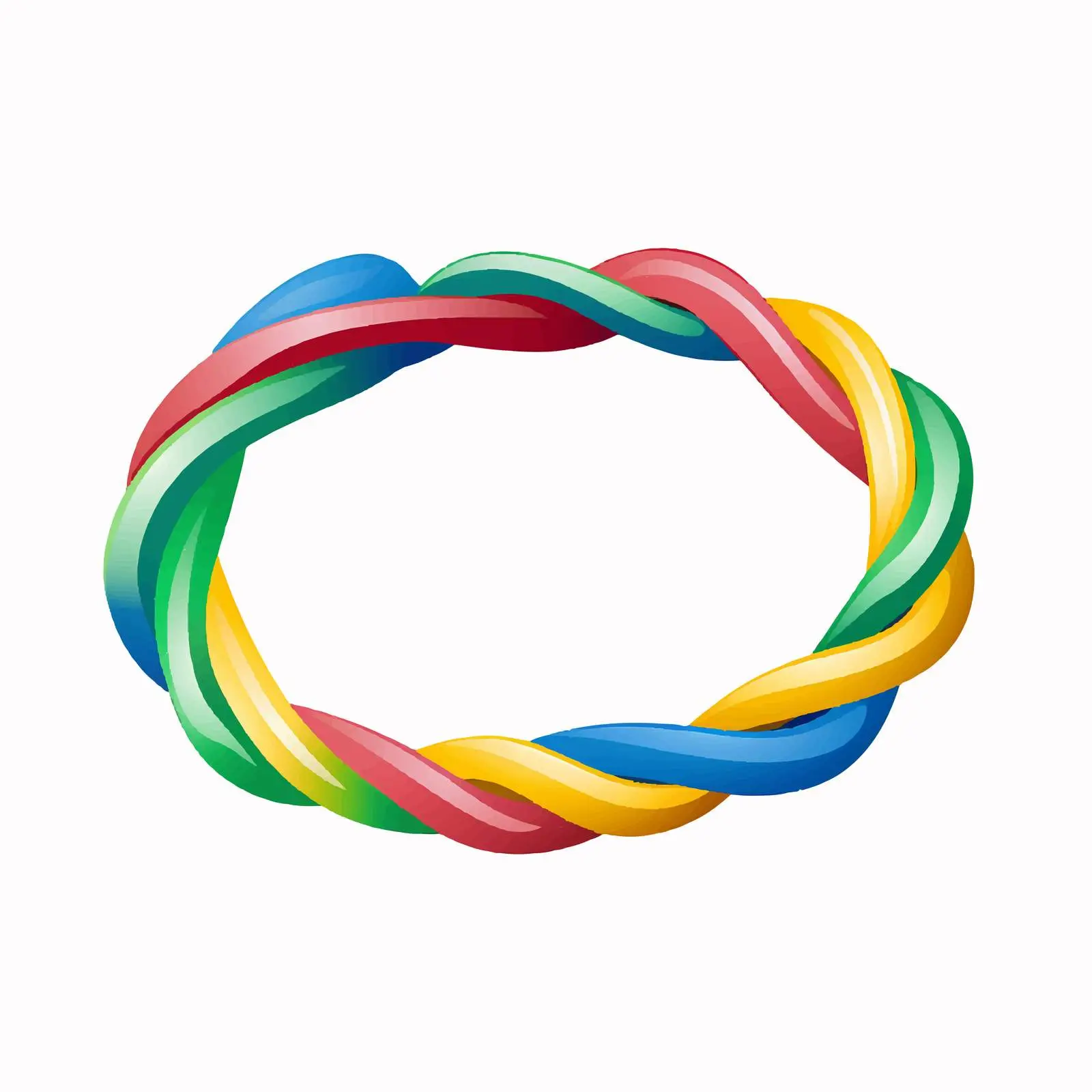 Twisted Elastic Resistance Band Sleeve for Stretching – free bands image from Dotvec