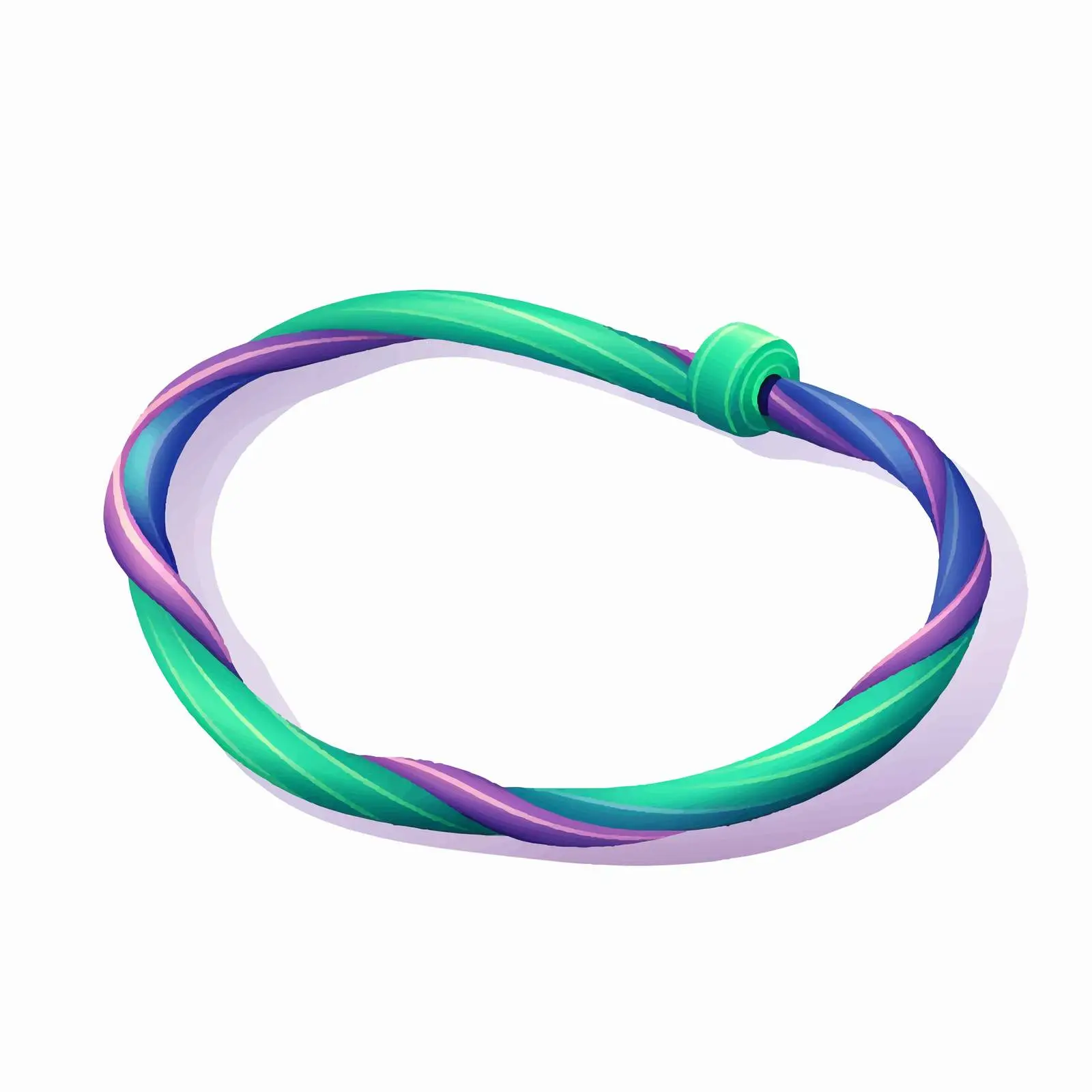 Twisted Elastic Tube Sleeve for Resistance Band – free toning image from Dotvec
