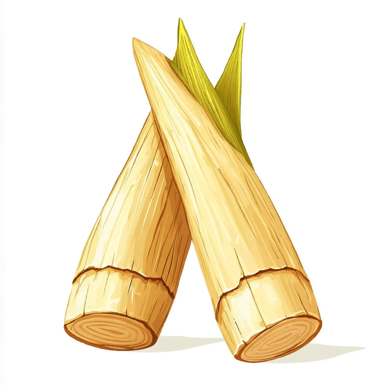 Hand Drawn Bamboo Shoot Vector Illustration — free download from Dotvec