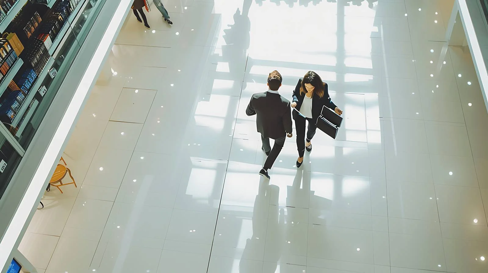 Professional Business People in Store — free download from Dotvec