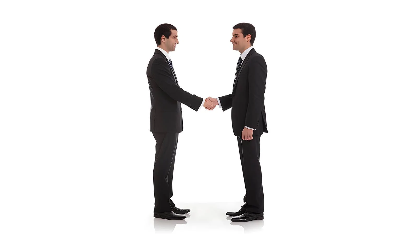 Professional Handshake in Isolated Passageway — free download from Dotvec