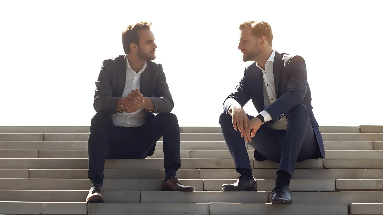 Corporate Discussion on Isolated Stairs — free download from Dotvec