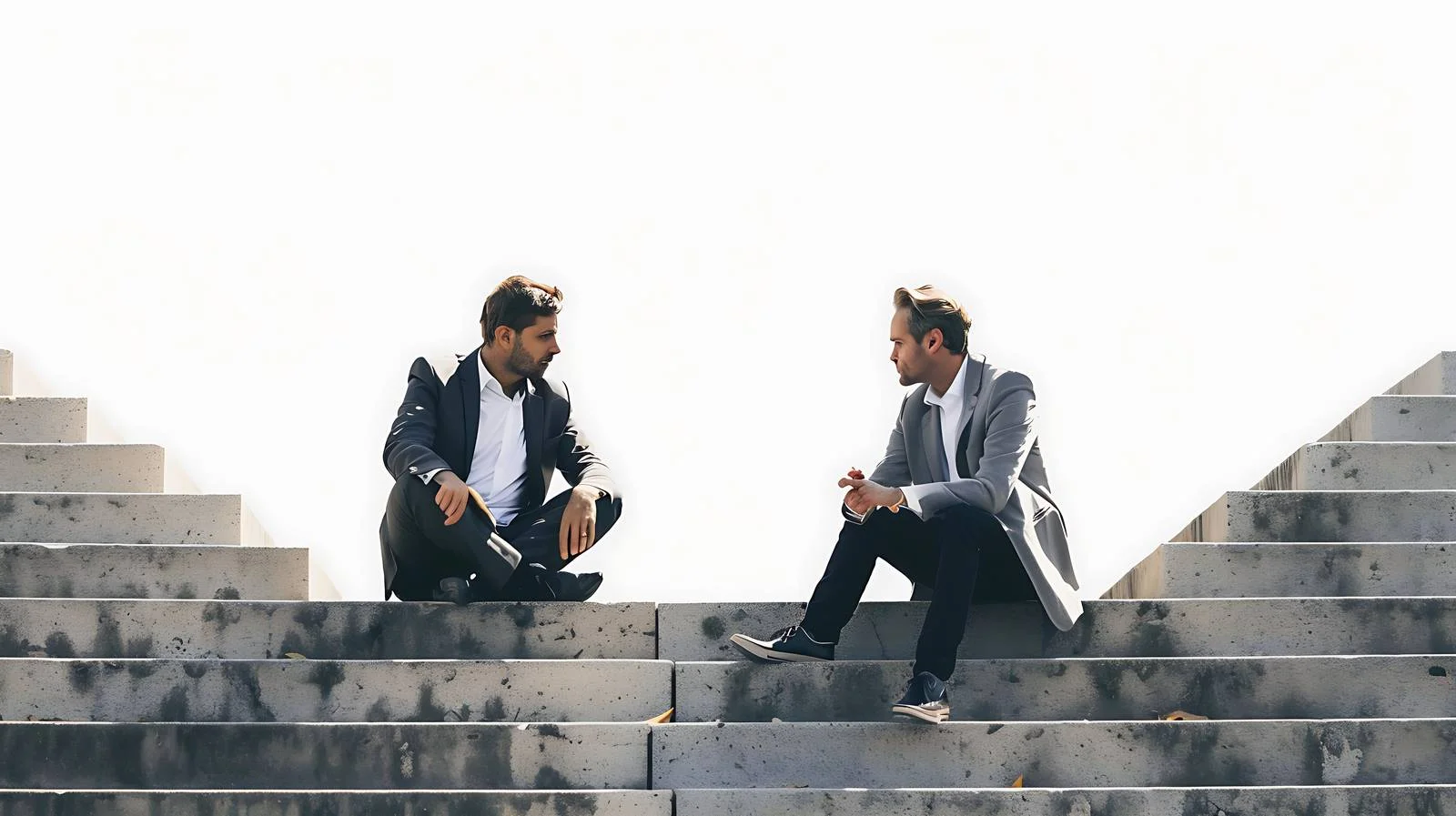 Corporate Discussion on Isolated Stairs — free download from Dotvec