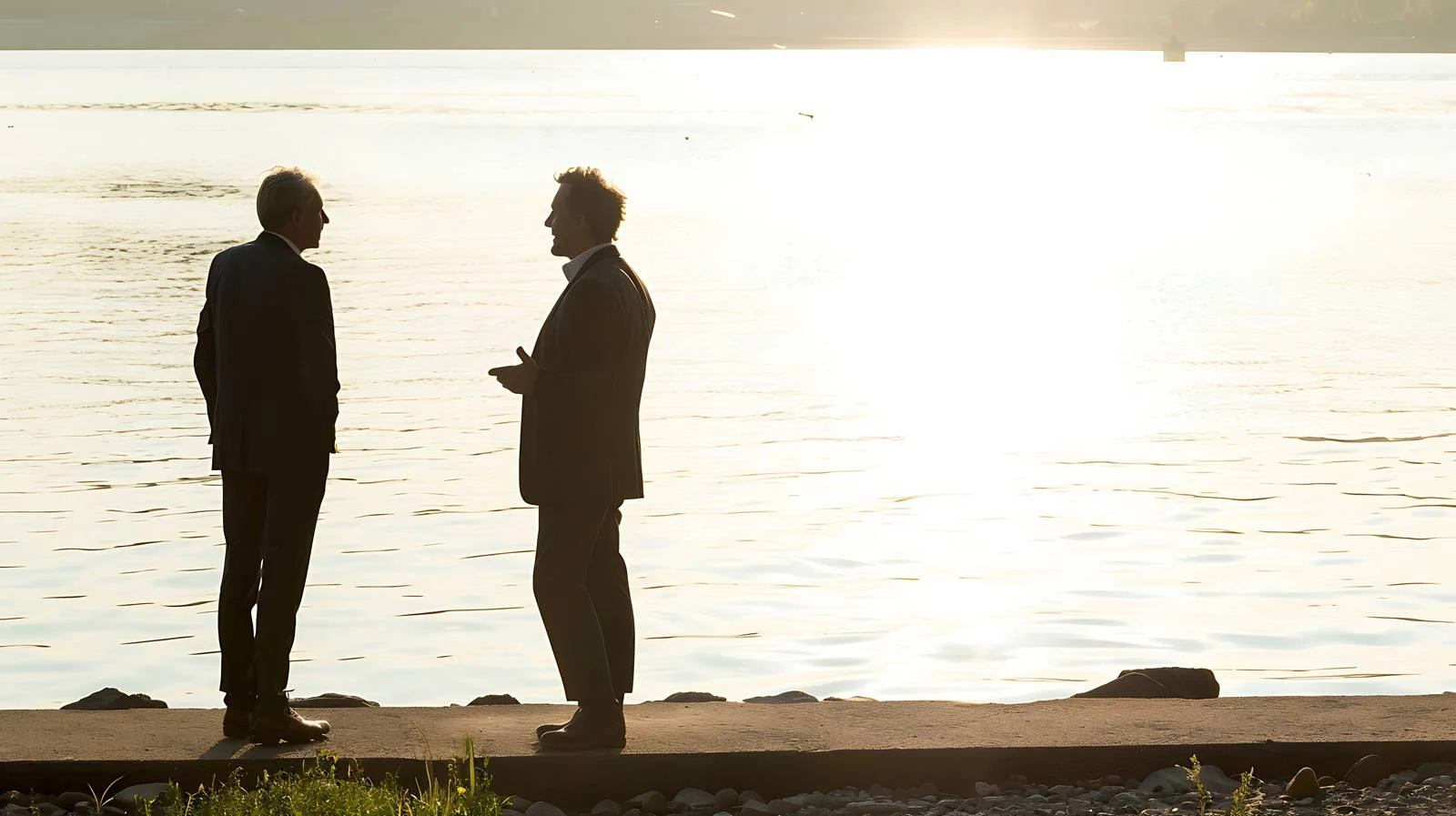 Business Discussion at Riverbank — free download from Dotvec