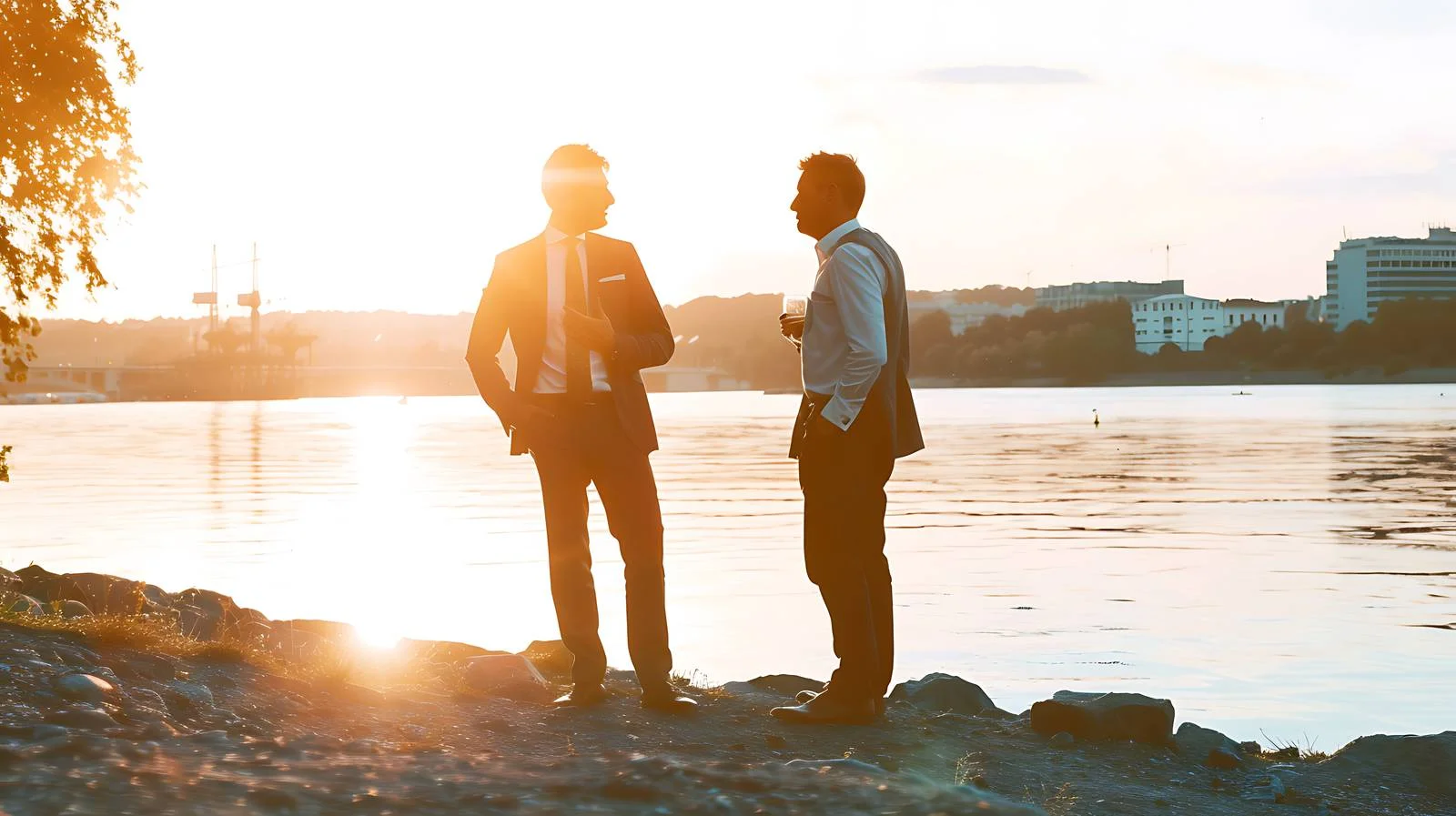 Discussion at Riverbank — free download from Dotvec