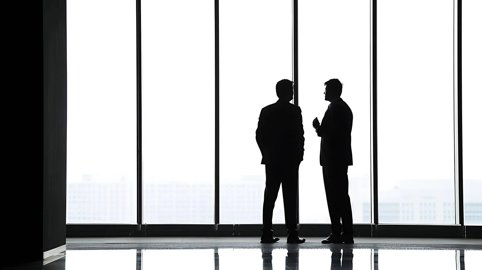 Corporate Meeting by Window — free download from Dotvec