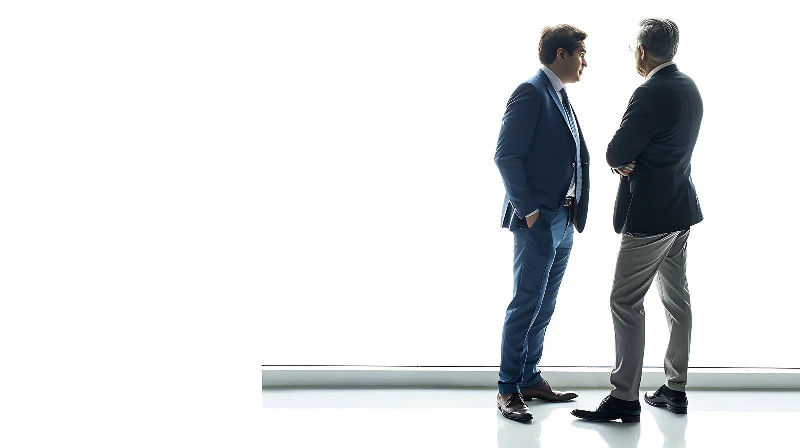 Professional Business Discussion at Window — free download from Dotvec