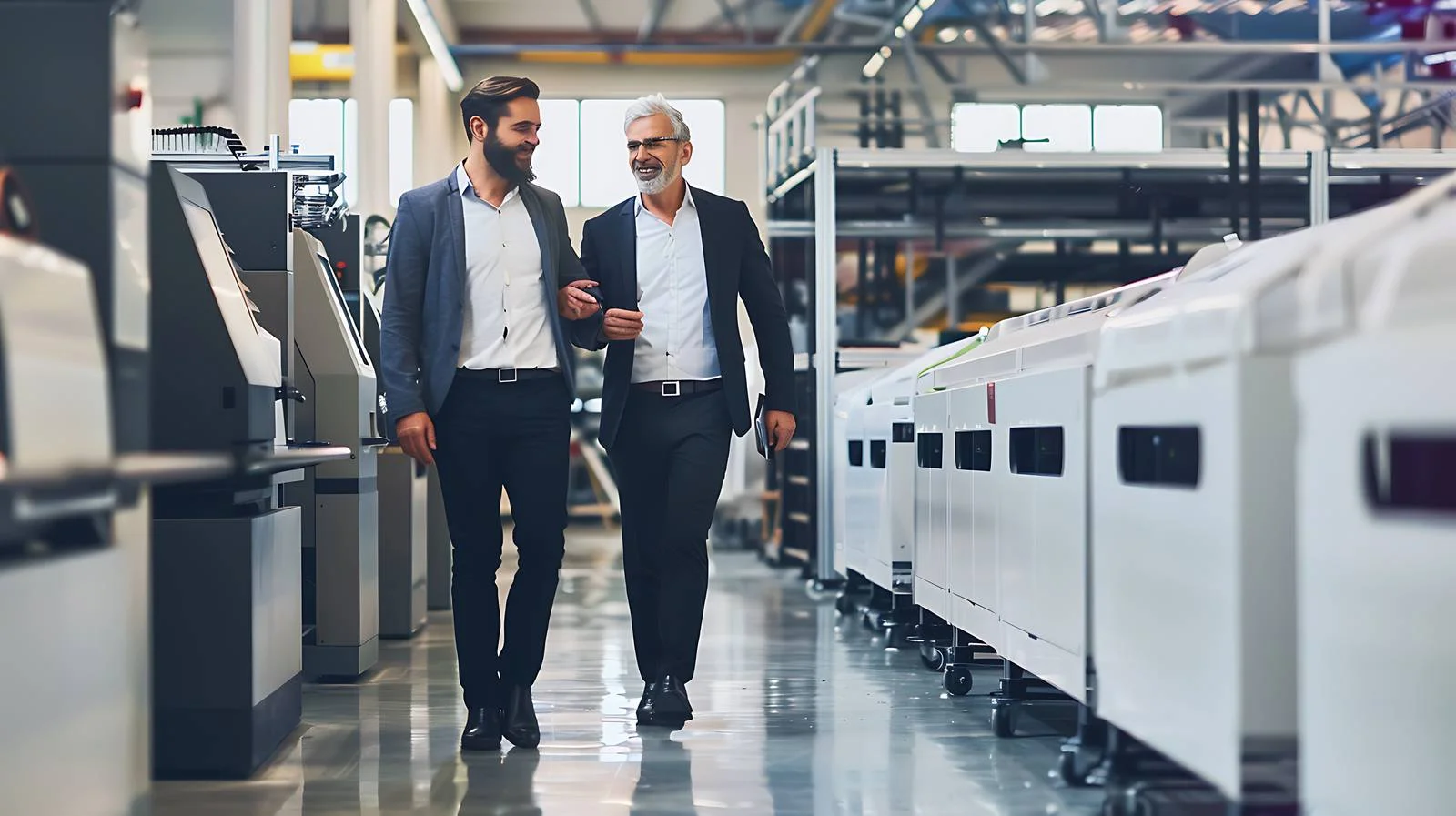 Corporate Discussion in Printing Shop — free download from Dotvec