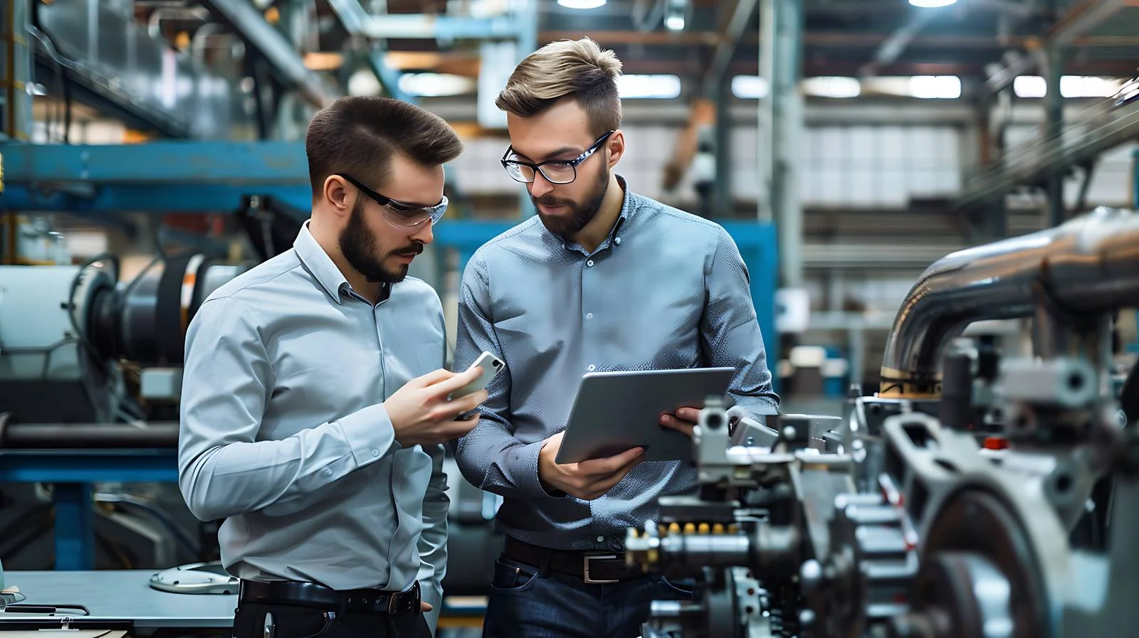 Businessmen Discussing Project with Tablet — free download from Dotvec