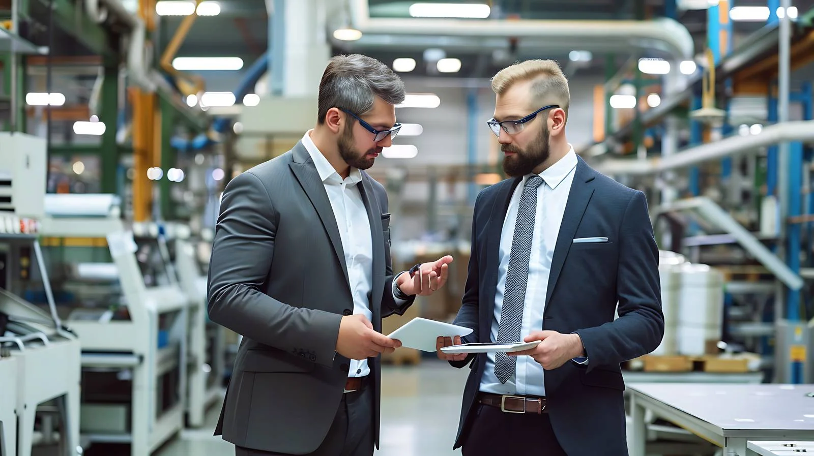 Corporate Discussion in Factory Setting — free download from Dotvec