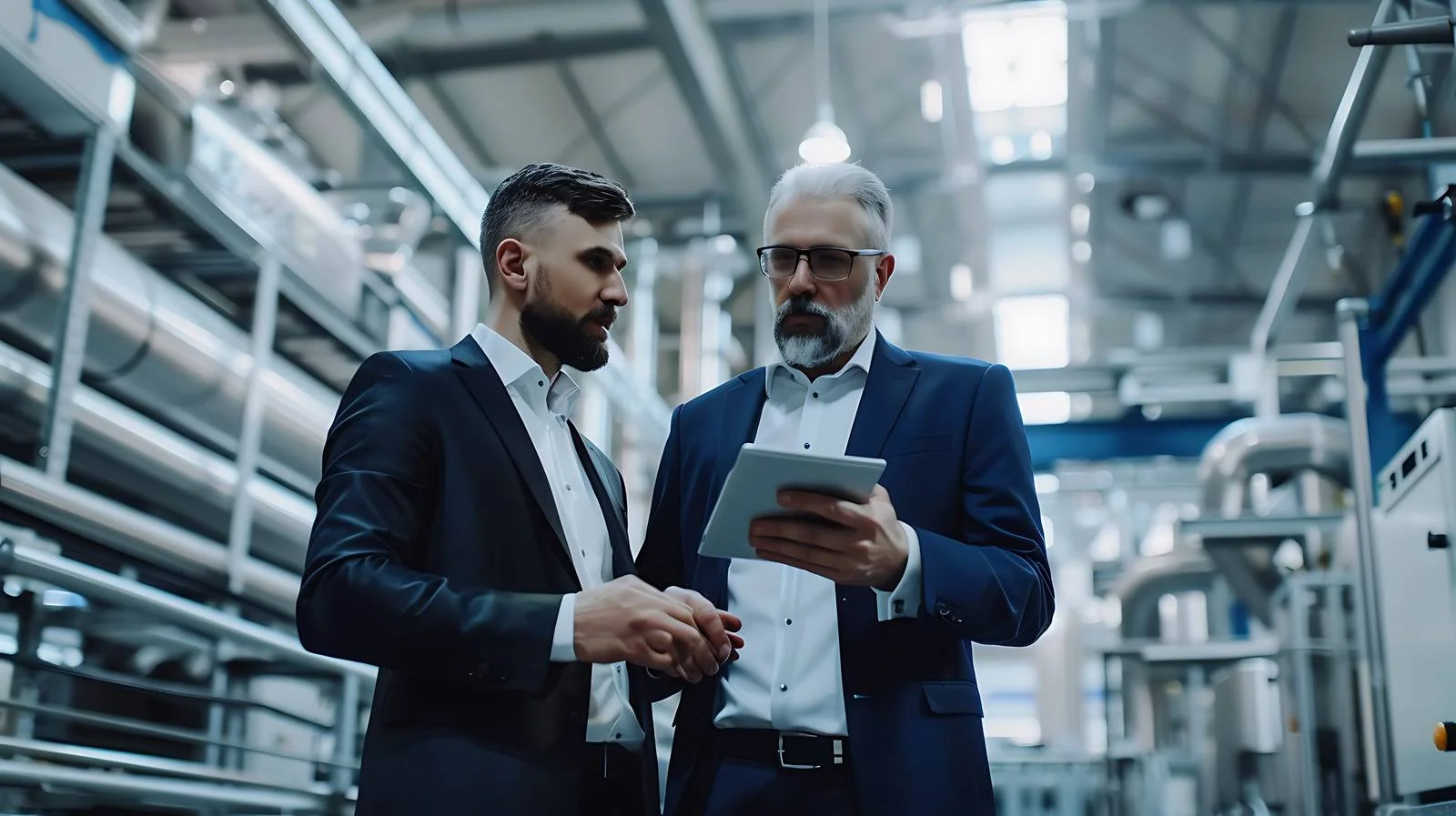 Corporate Discussion in Modern Facility — free download from Dotvec