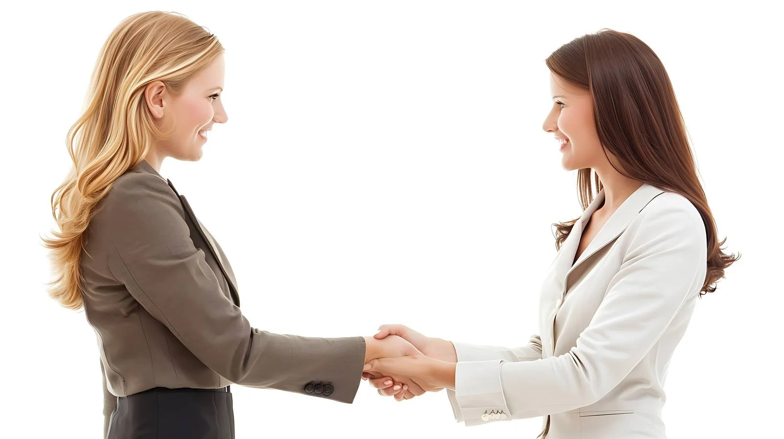 Professional Businesswomen Handshake Presentation Image — free download from Dotvec