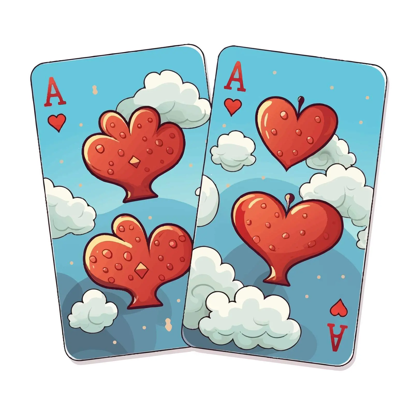 Two Side-by-Side Cards: Blank and Filled Design — free download from Dotvec