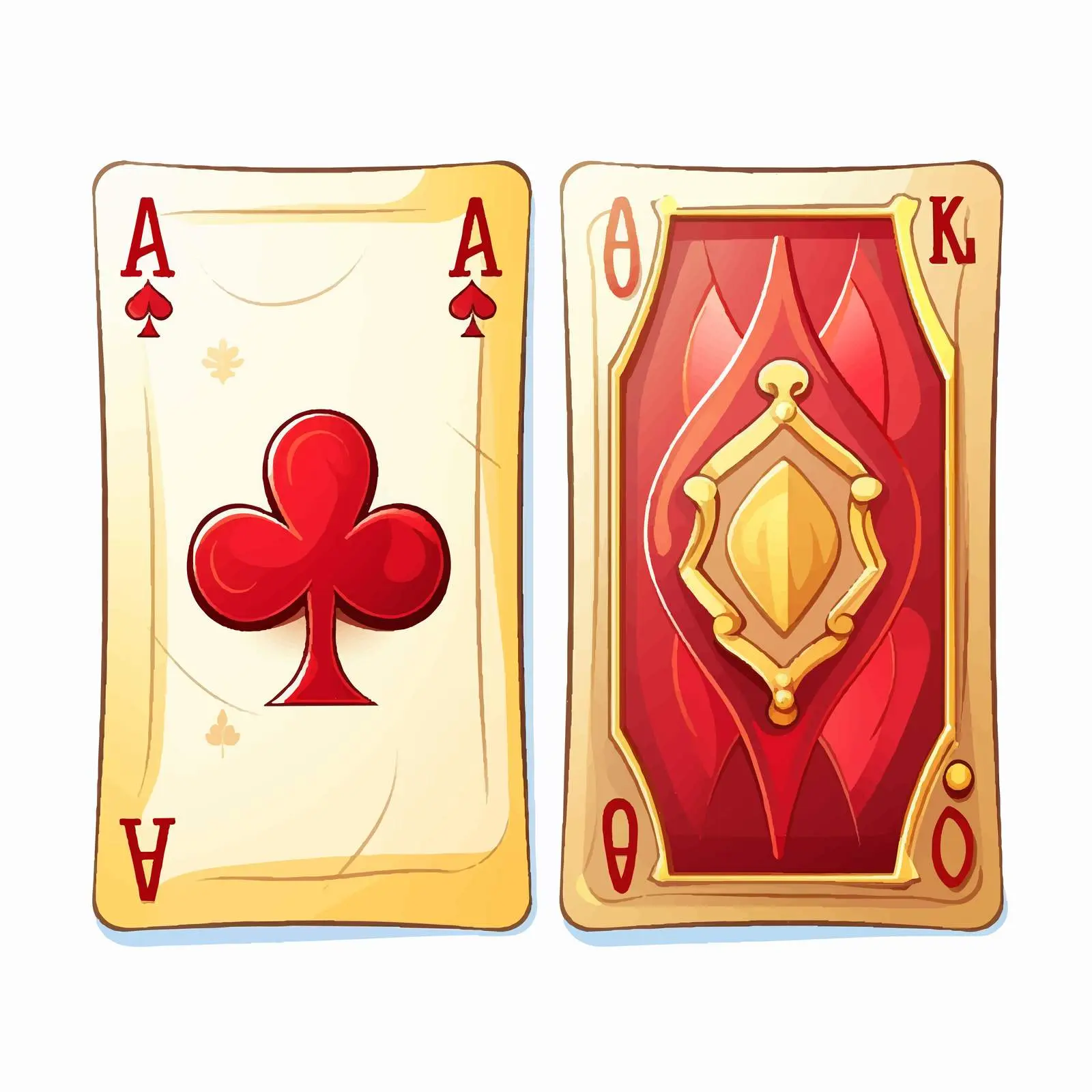 Two Cards: One Blank, One Filled Side By Side — free download from Dotvec