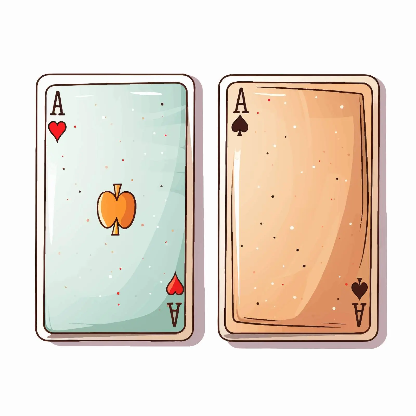 Stylish Side-by-Side Blank and Filled Cards — free download from Dotvec