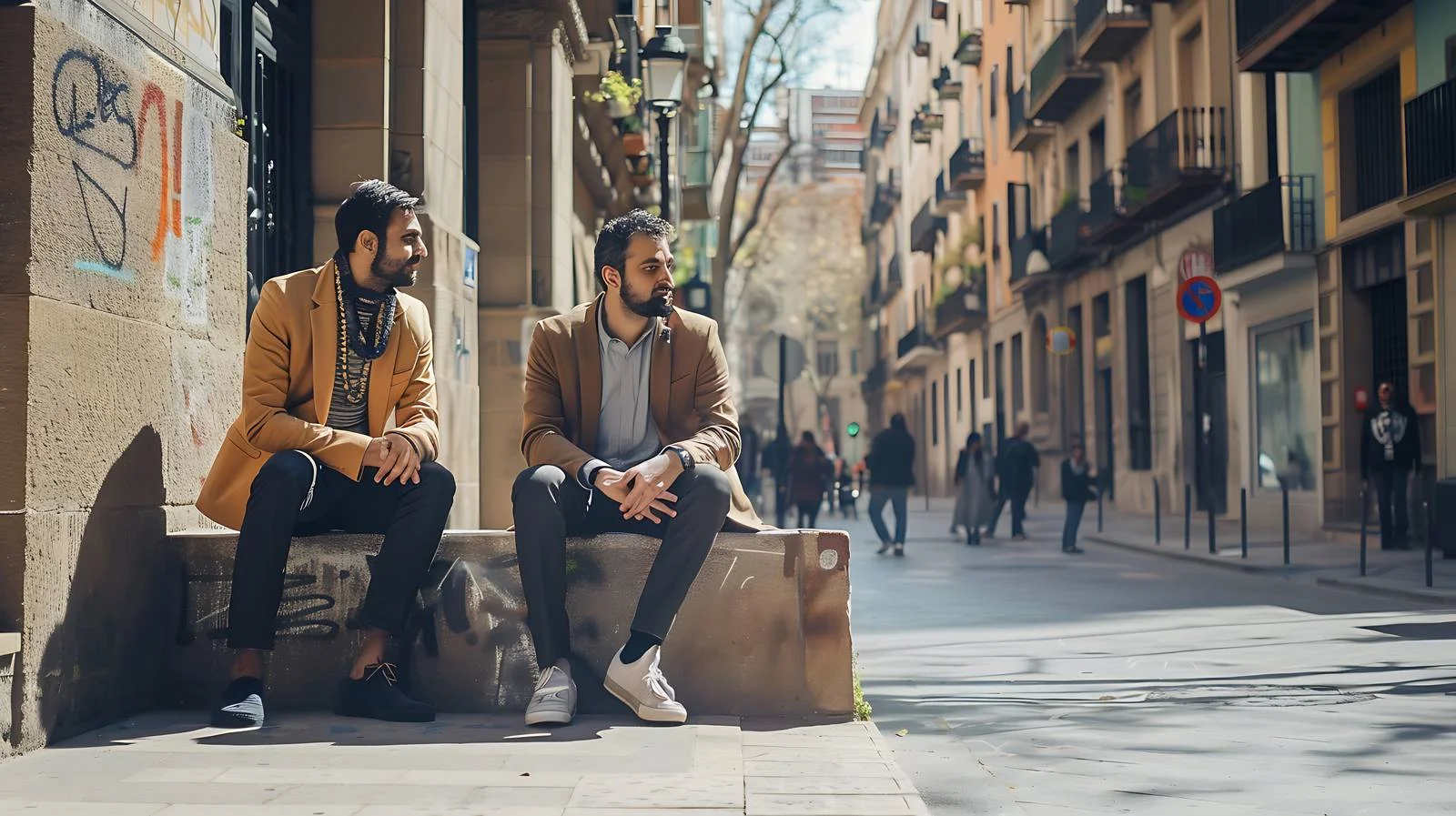 Business Meeting in Barcelona City — free download from Dotvec
