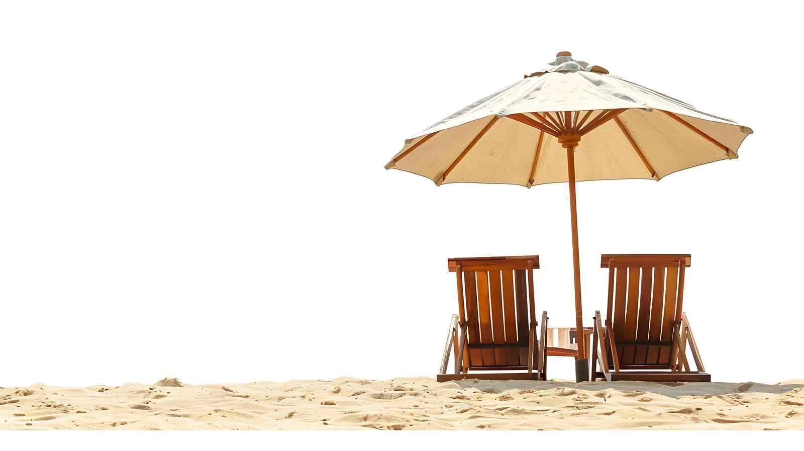 Tropical Beach Chairs Vacation Scene — free download from Dotvec