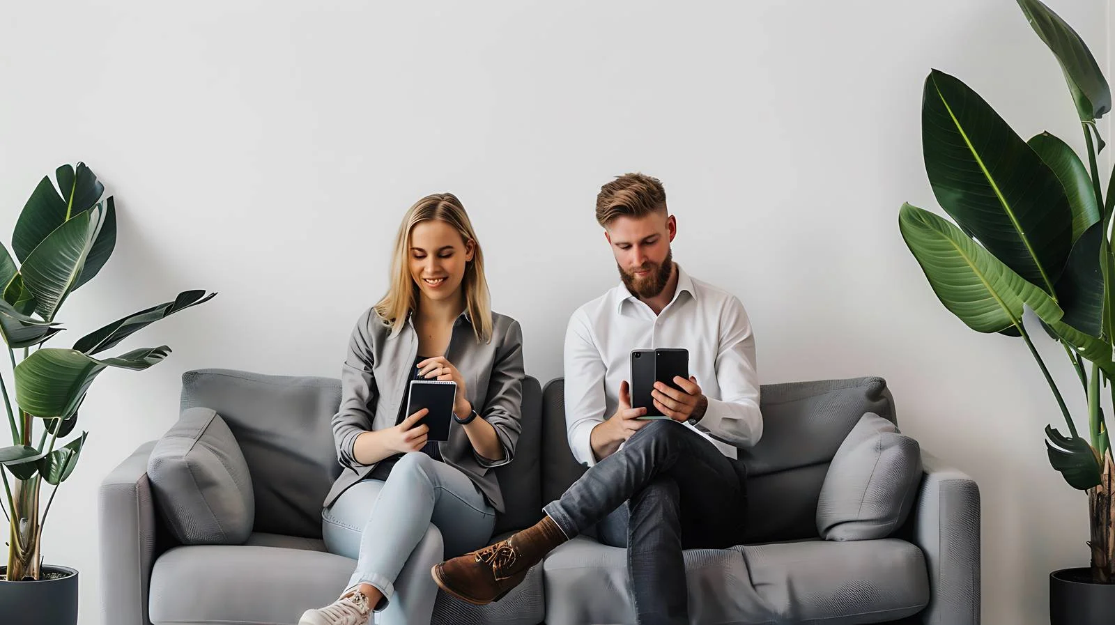 Professional Collaboration in Office Lounge — free download from Dotvec