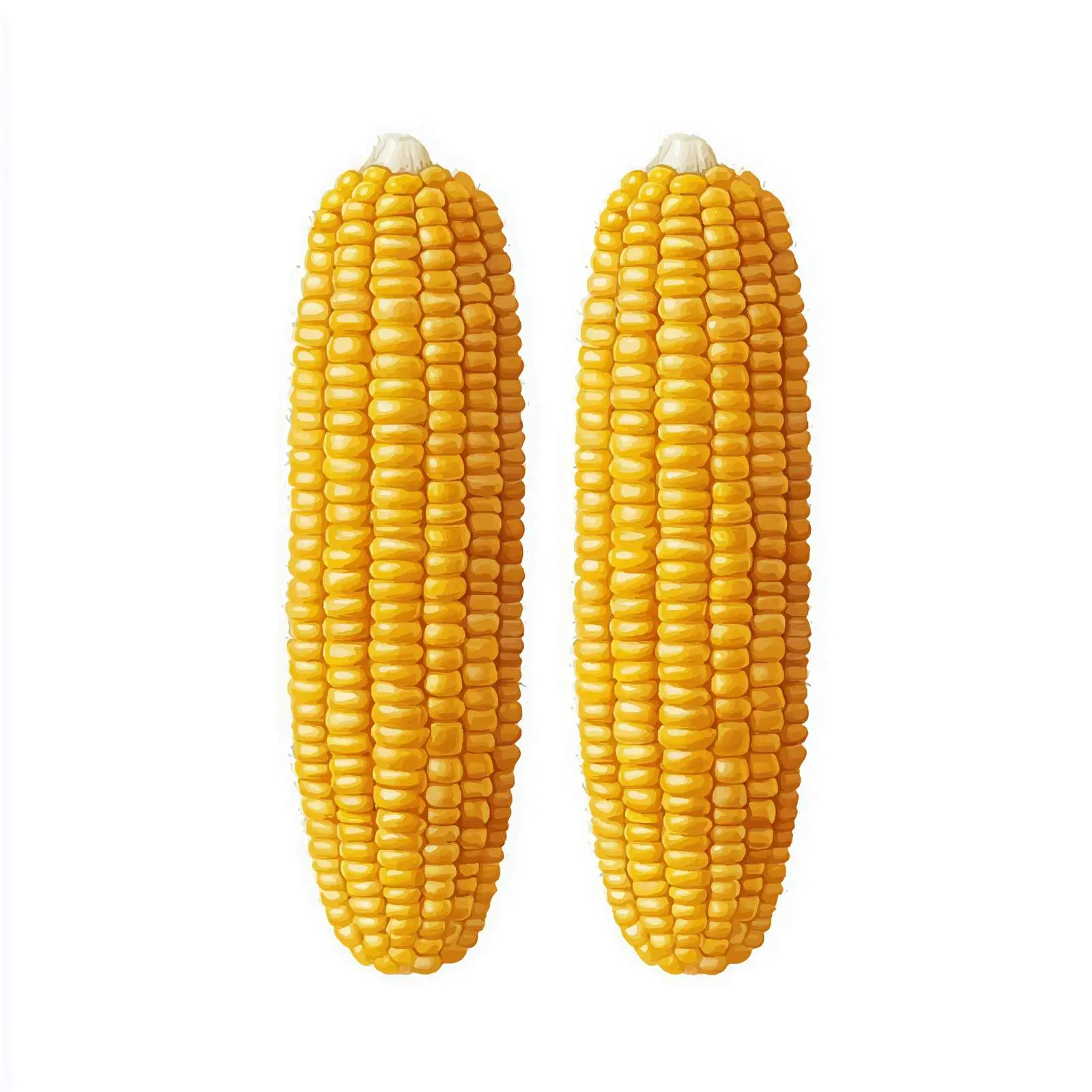 Two Isolated Corncobs on White Background — free download from Dotvec