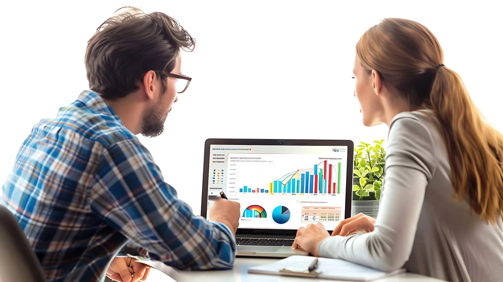 Analyzing Business Chart Together — free download from Dotvec