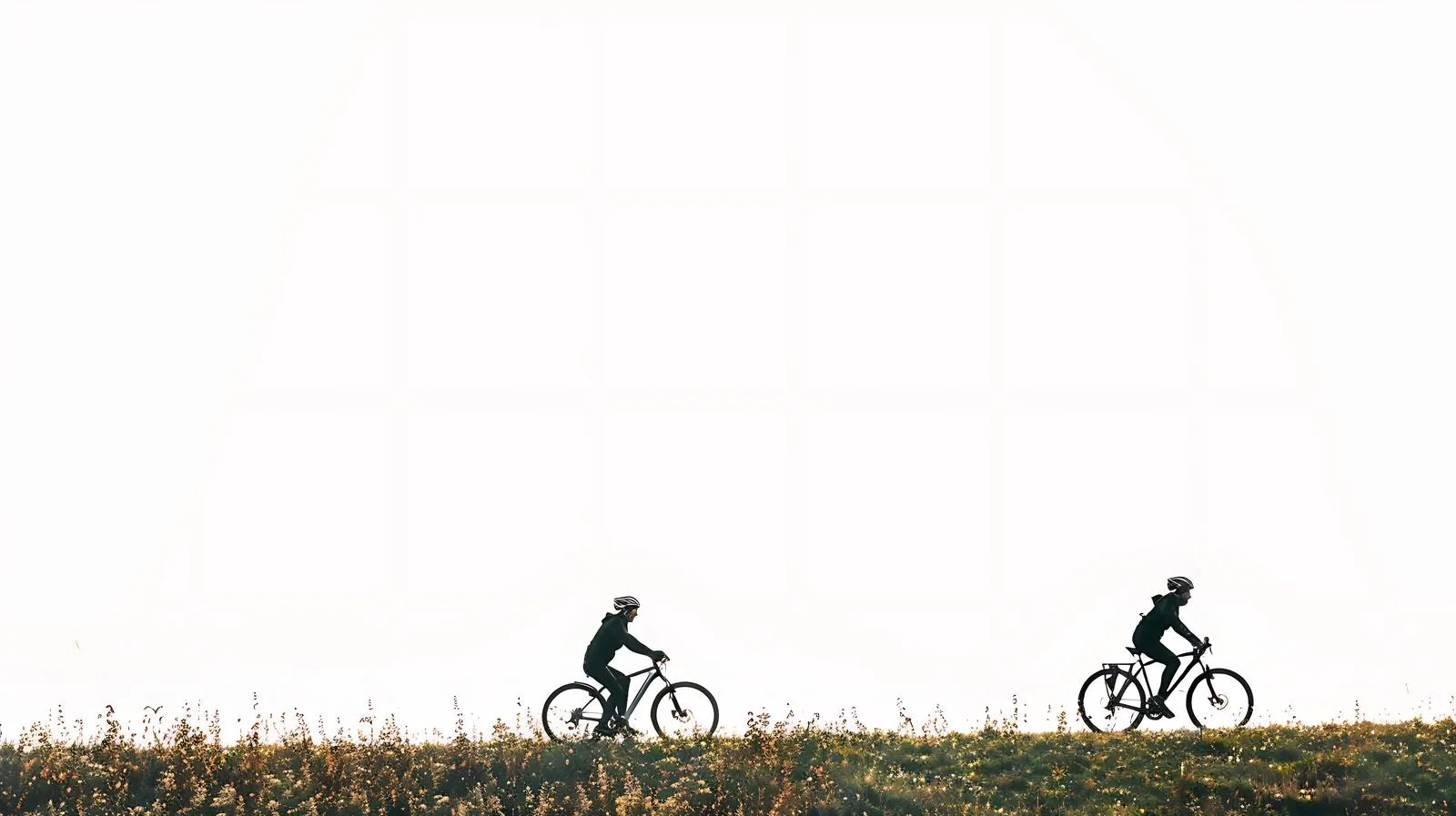 Cyclists biking by Rin Riverbank — free download from Dotvec