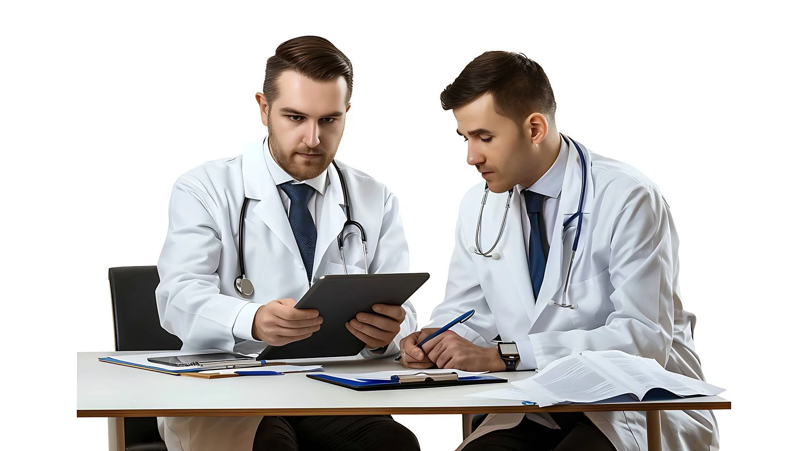 Medical Consultation with Tablet — free download from Dotvec