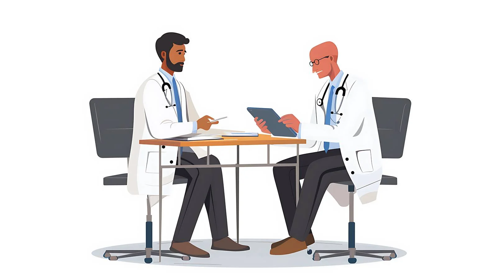 Medical Consultation with Tablet — free download from Dotvec