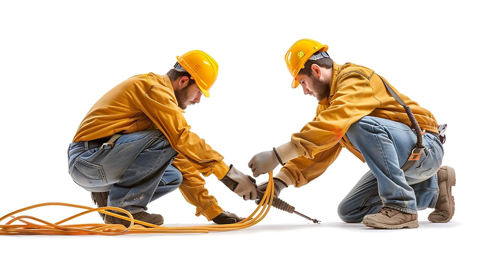 Electricians Installing High-Voltage Equipment — free download from Dotvec