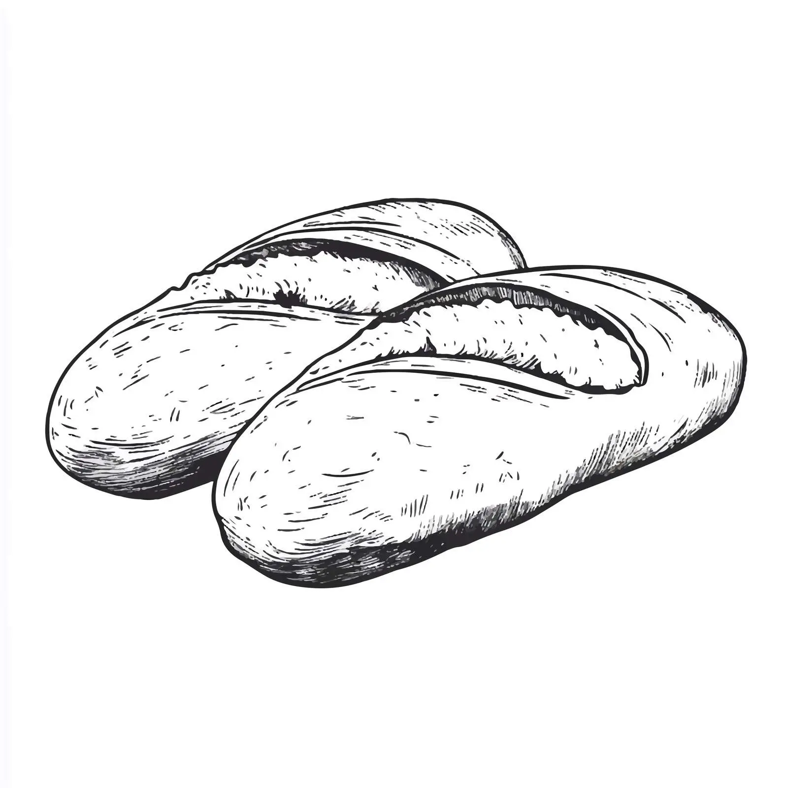 French Loaf Cartoon Vector Illustration — free download from Dotvec