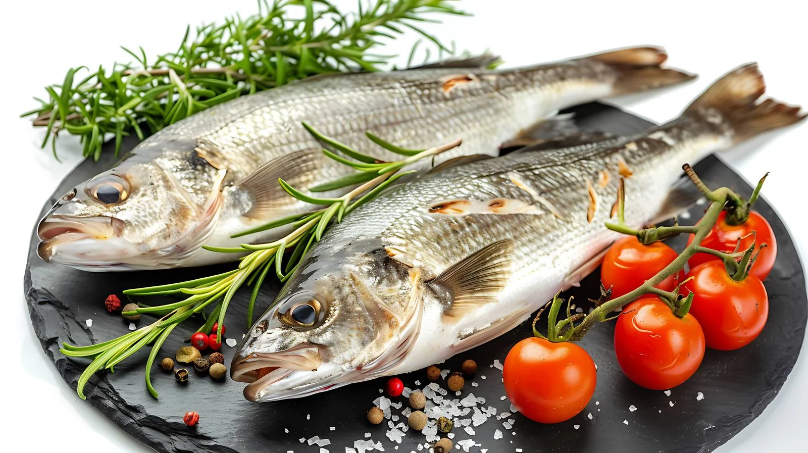 Fresh Seabass with Rosemary and Vegetables — free download from Dotvec