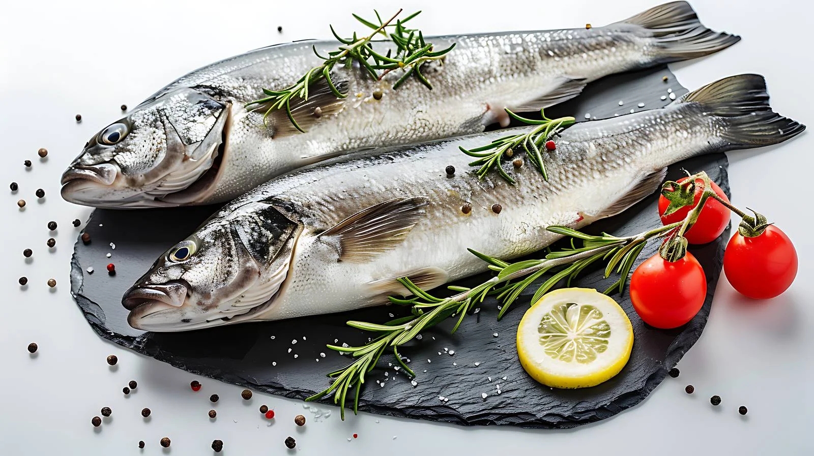 Seabass Rosemary Vegetable Dish Presentation — free download from Dotvec